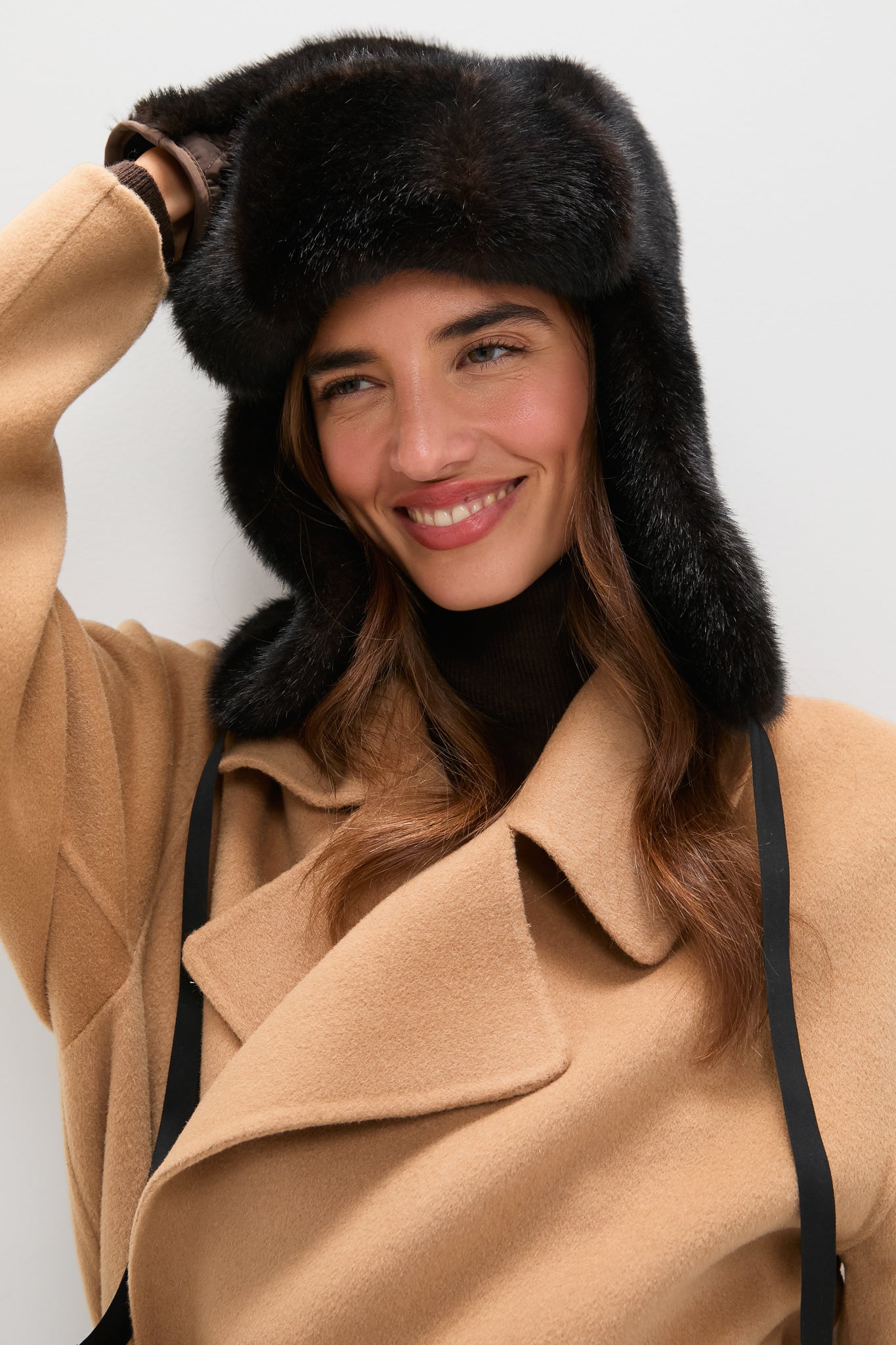 Brown Fur Flap Hat-Get Girly