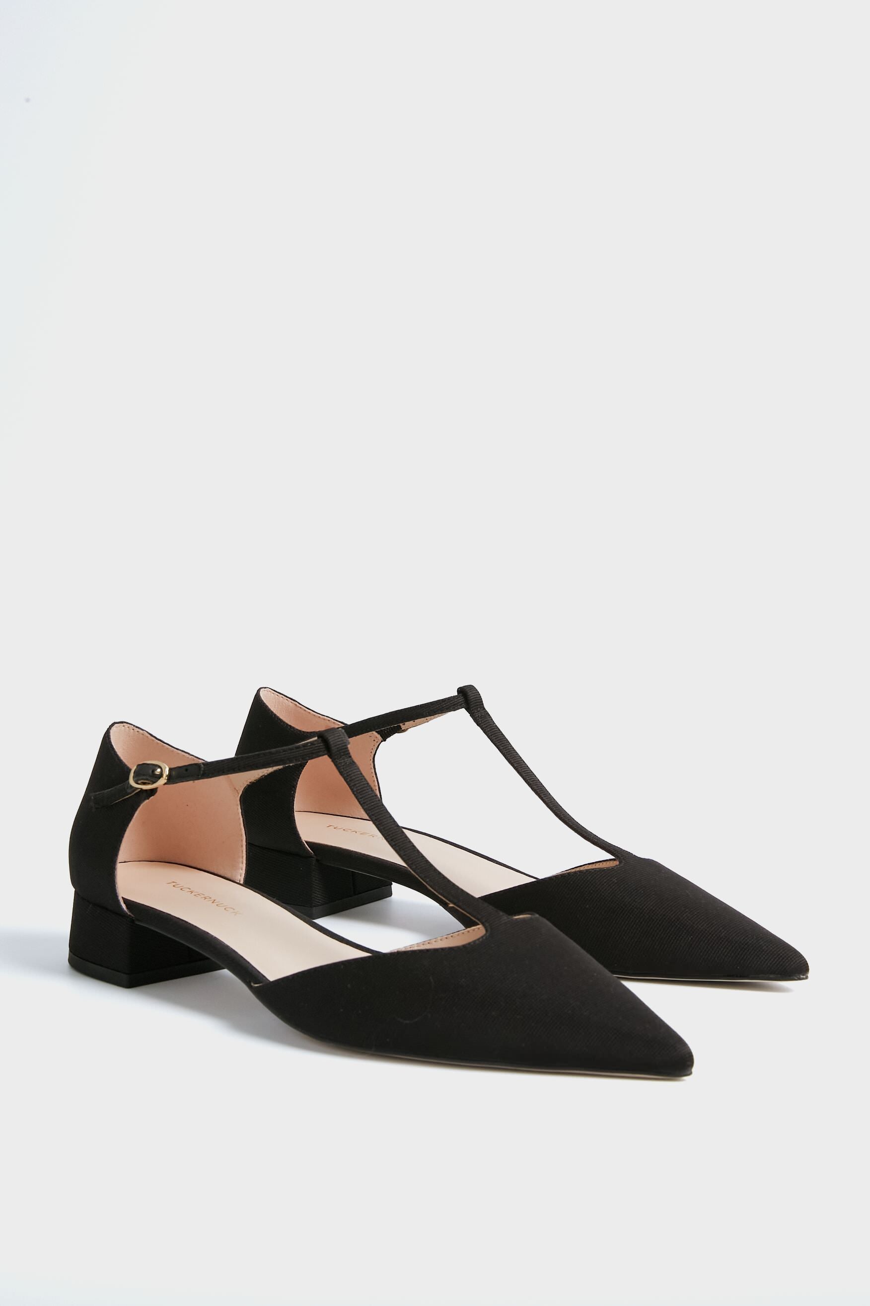 Black Grosgrain Collins Flats-Get Girly