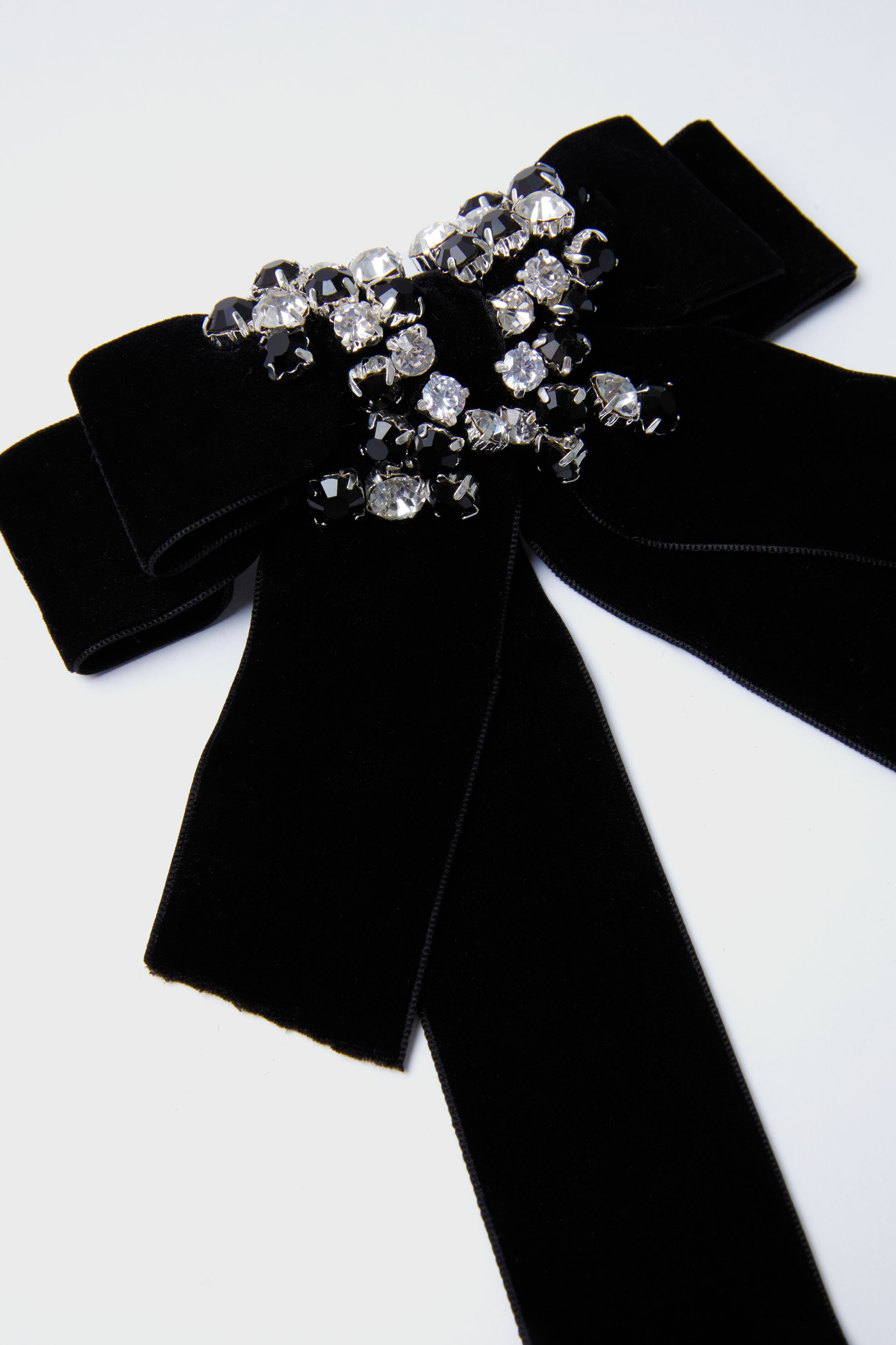 Black Velvet and Crystal Beth Bow-Get Girly