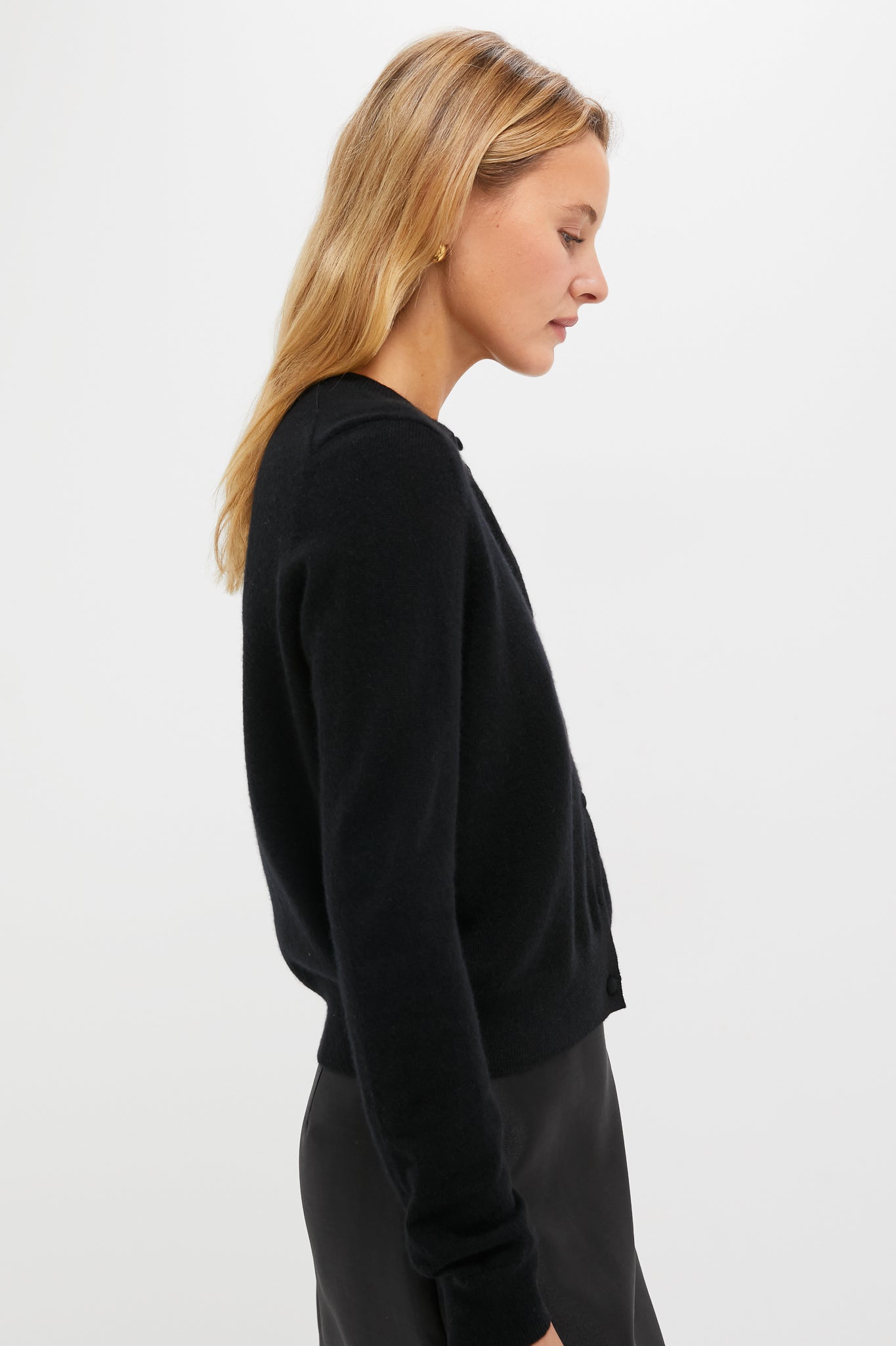 Black Cashmere Riley Cardigan-Get Girly