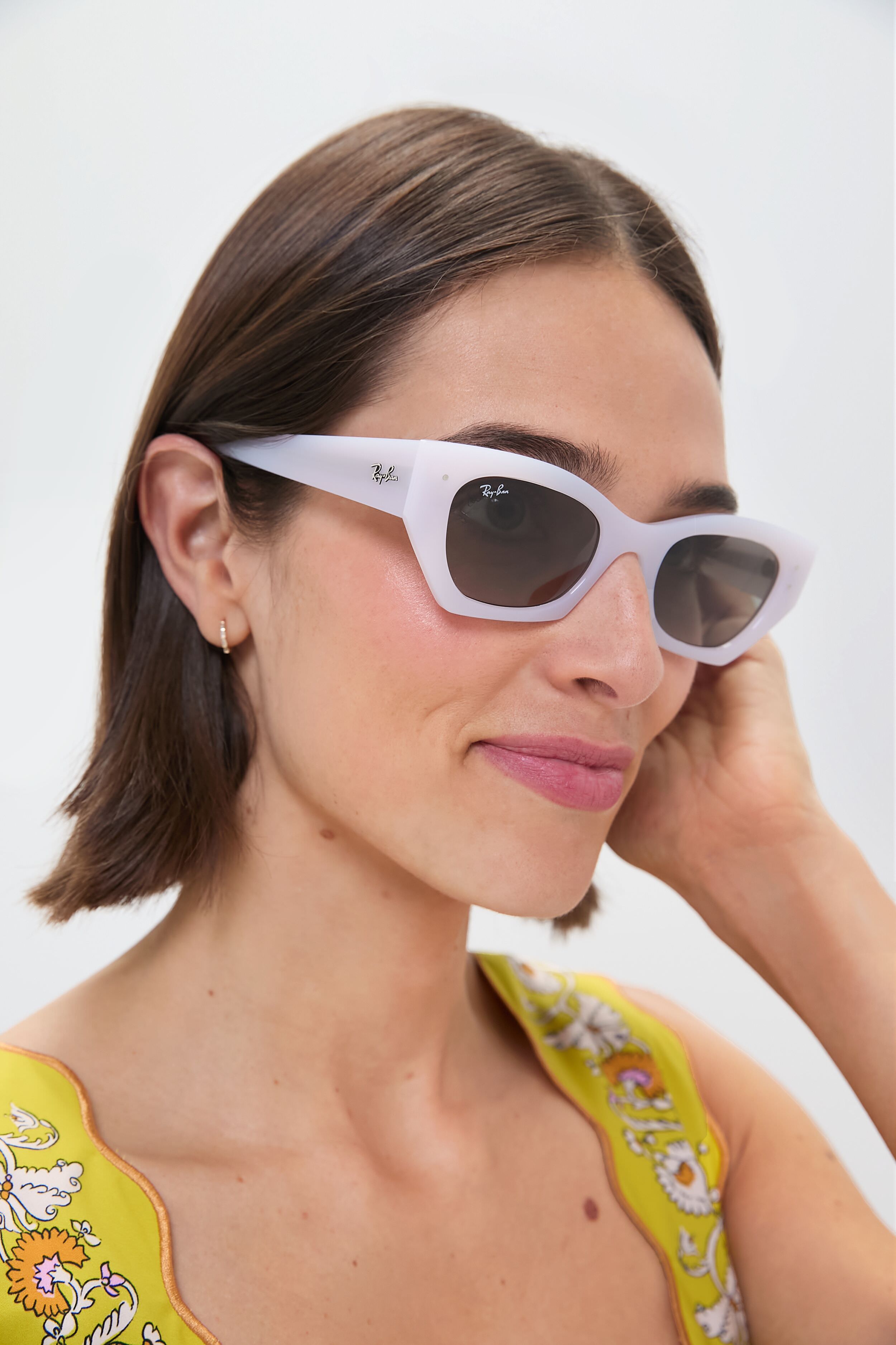 White Snow Zena Sunglasses-Get Girly