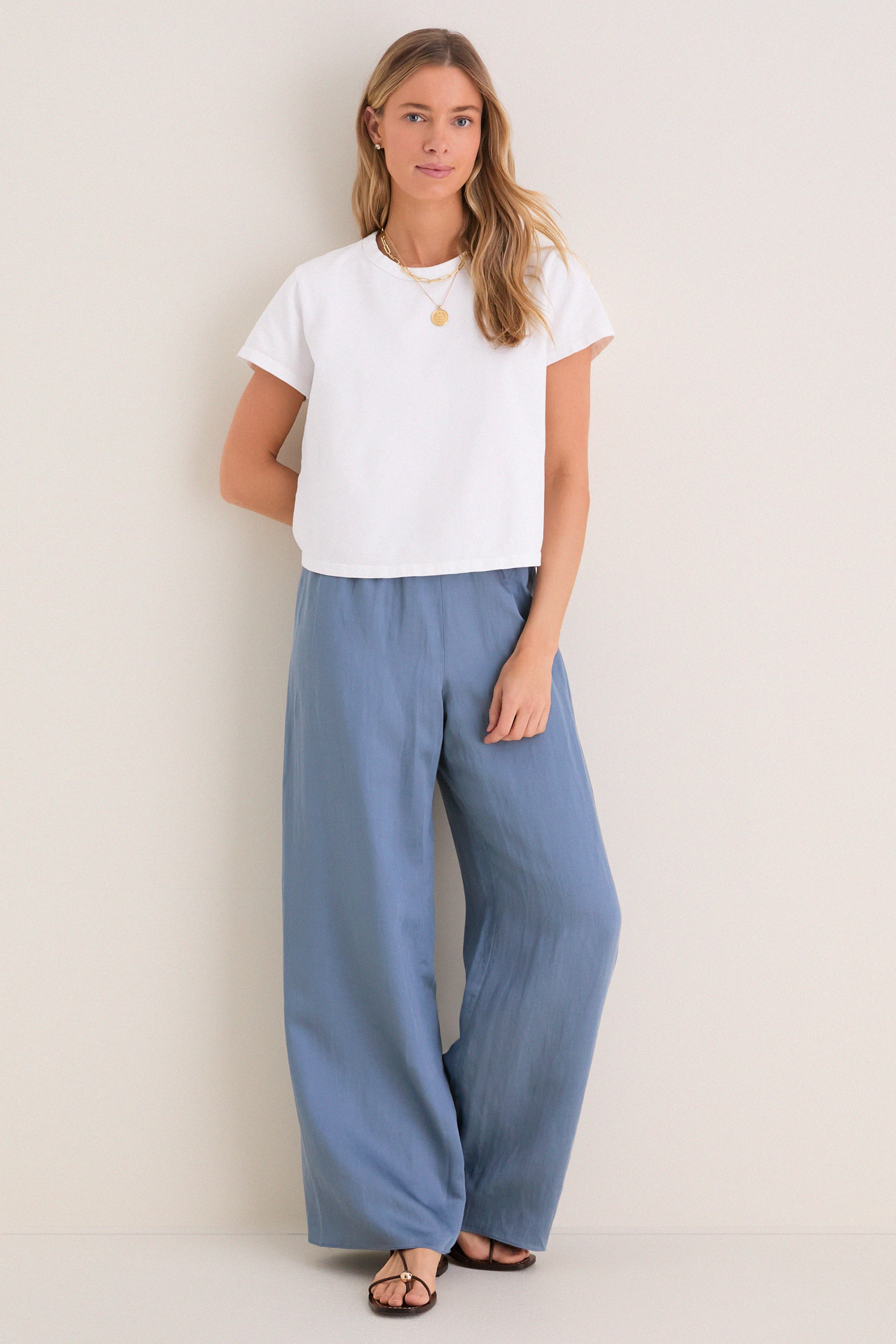 White Parker Classic Tee-Get Girly