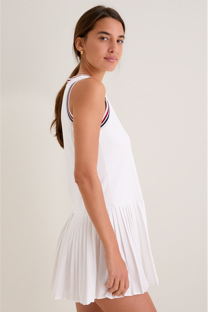 Americana Stripe Performance Jersey Kemper Tennis Dress-Get Girly