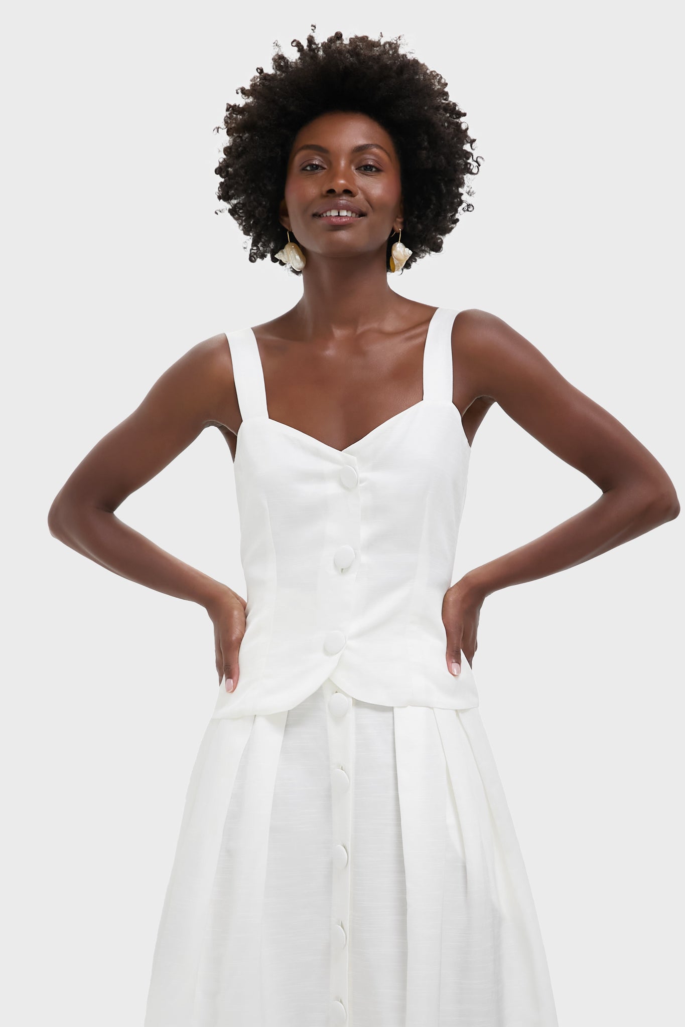 White Dora Textured Top-Get Girly