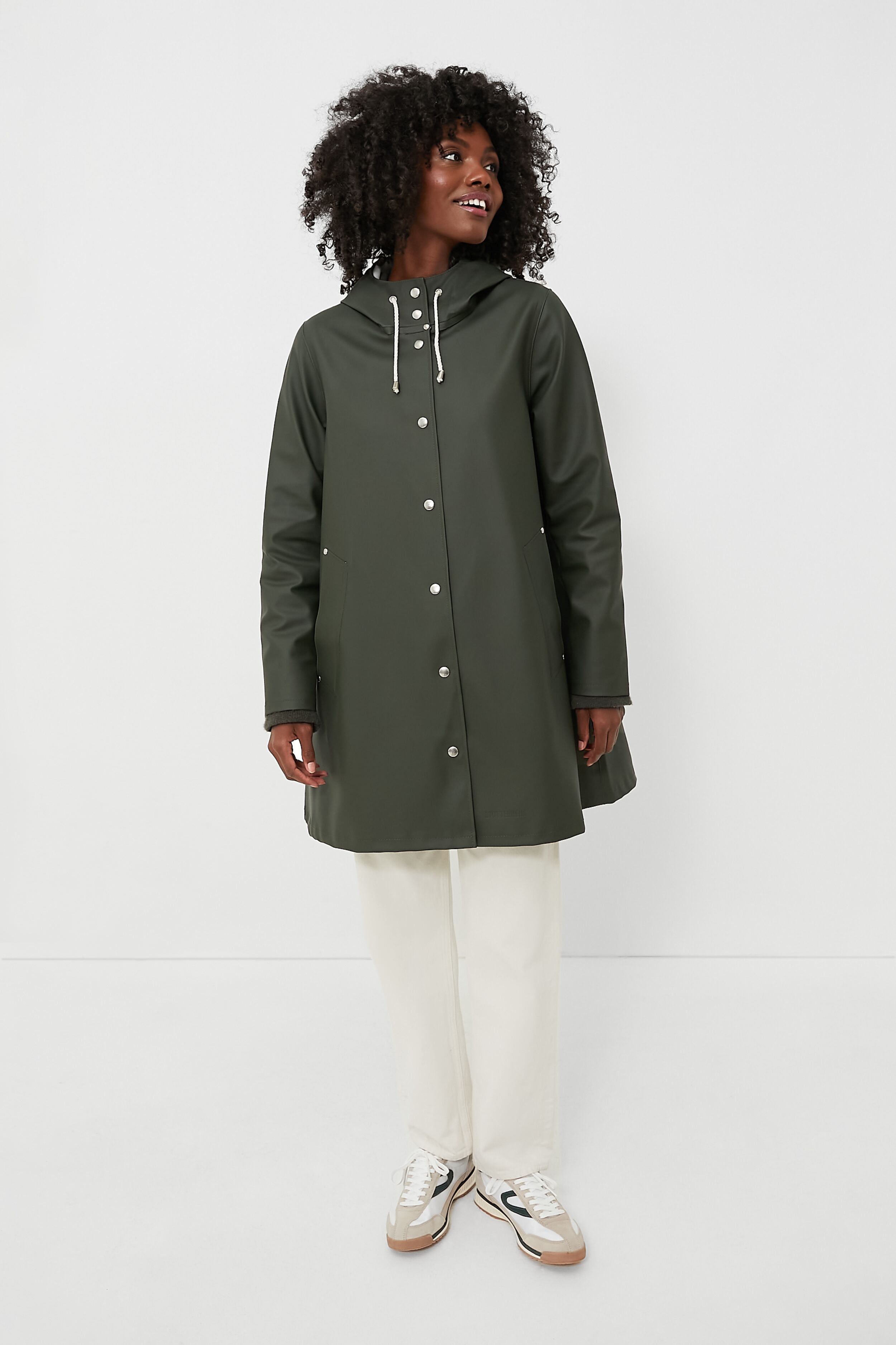 Green Mosebacke Raincoat-Get Girly