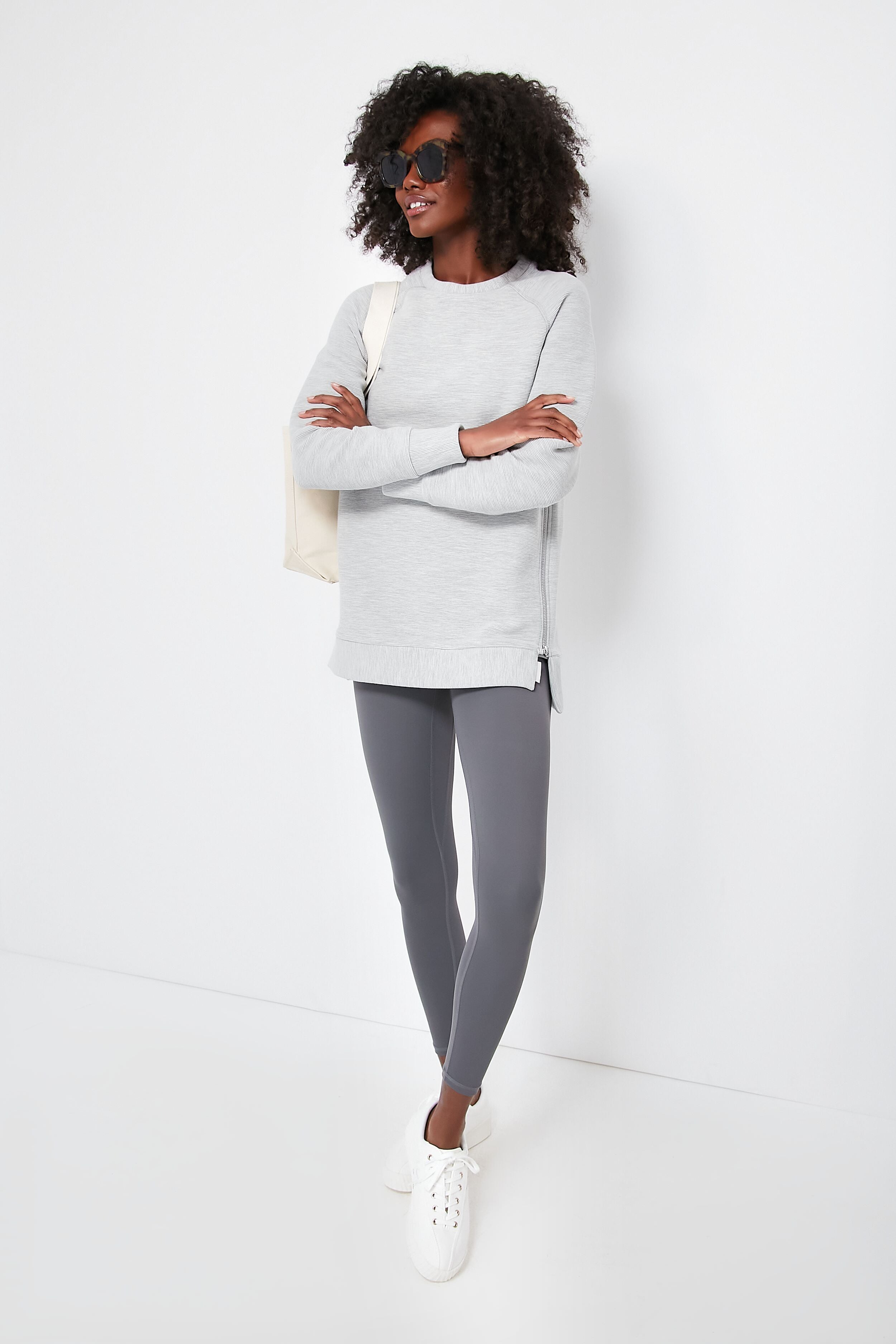 Natural Canvas Bennett Medium Tote-Get Girly