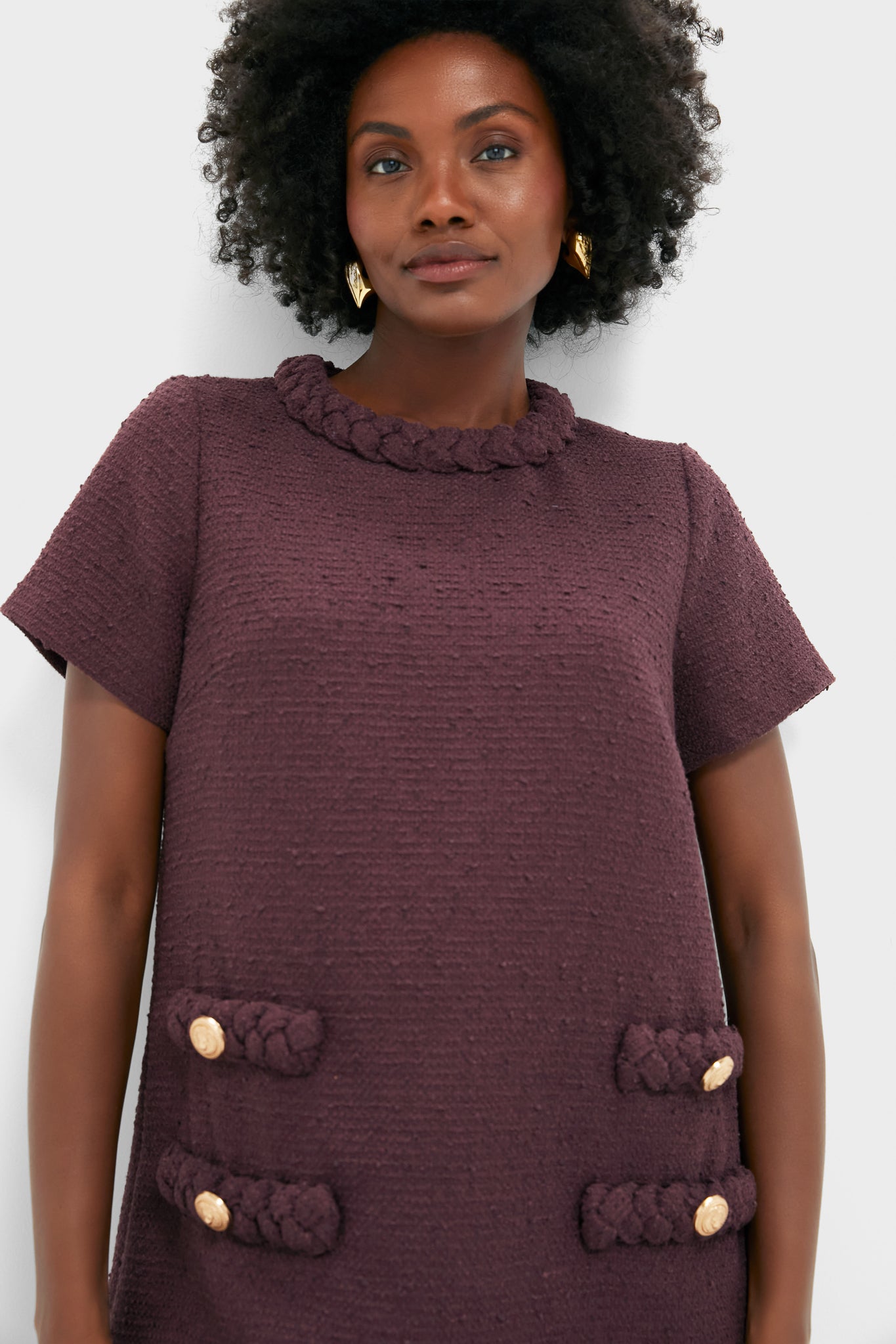 Winetasting Tweed Jackie Dress-Get Girly