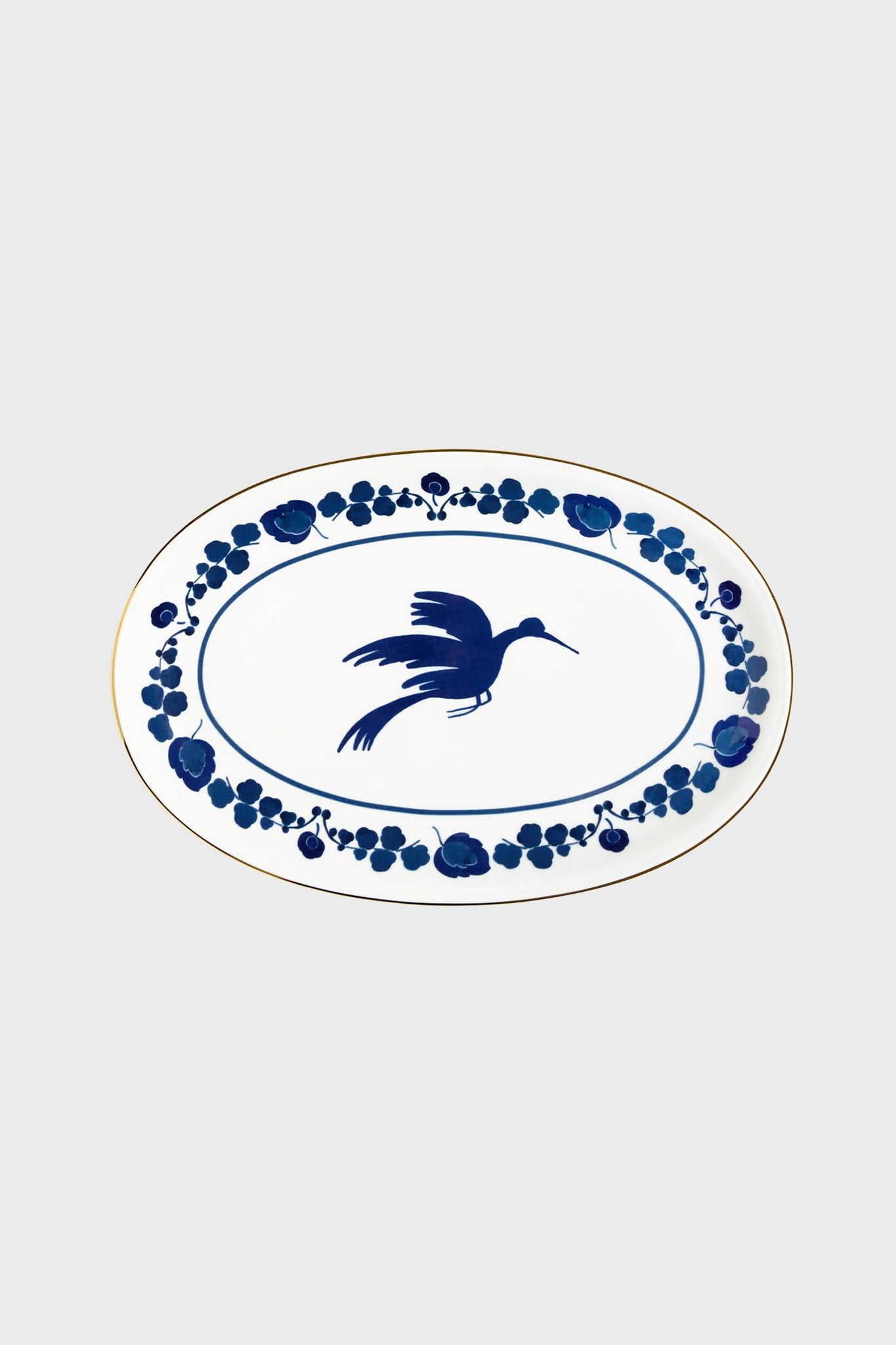 Wildbird Blu Oval Platter-Get Girly