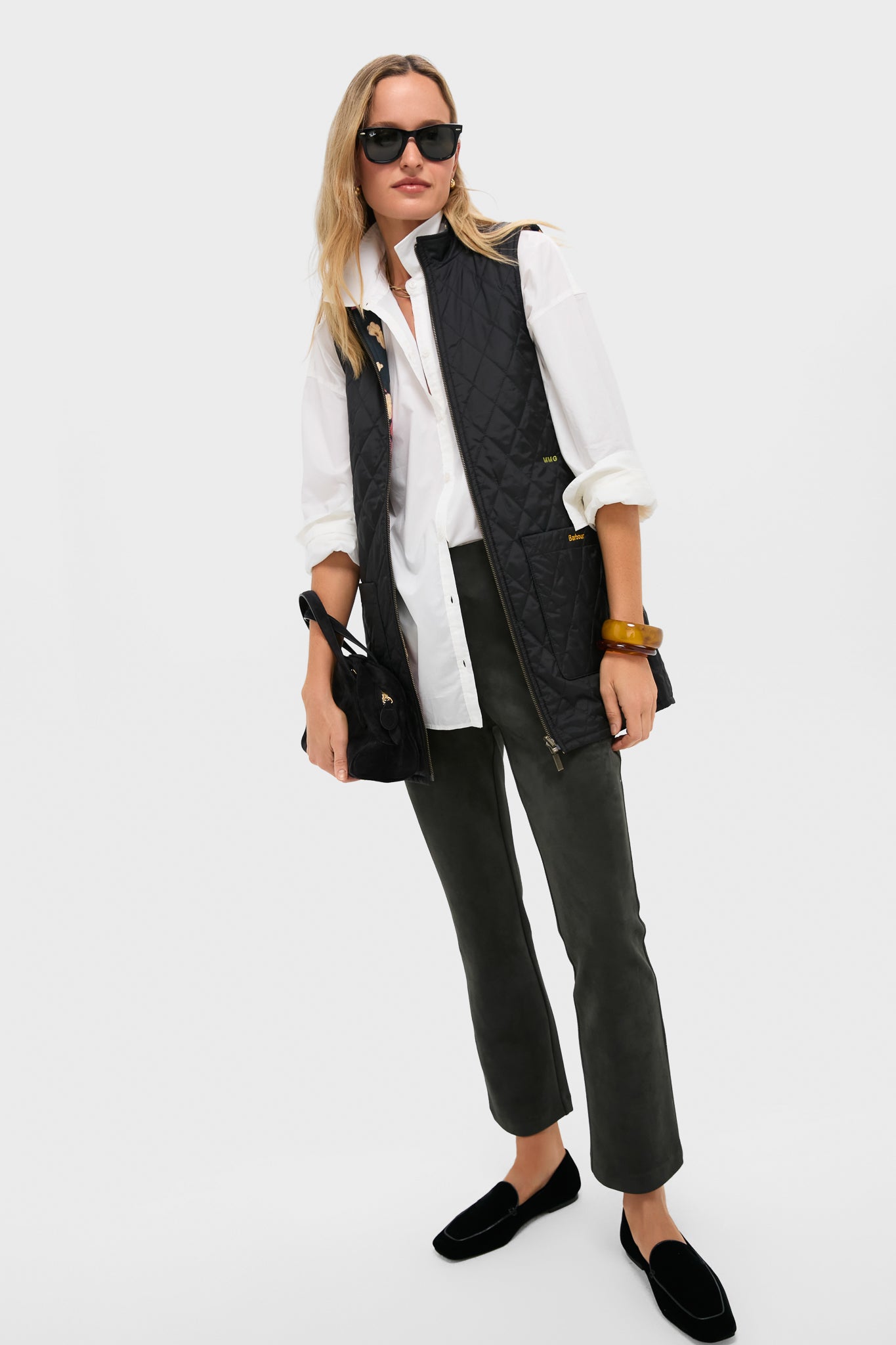 Black Barbour x Get Girly Reversible Paisley Vest-Get Girly