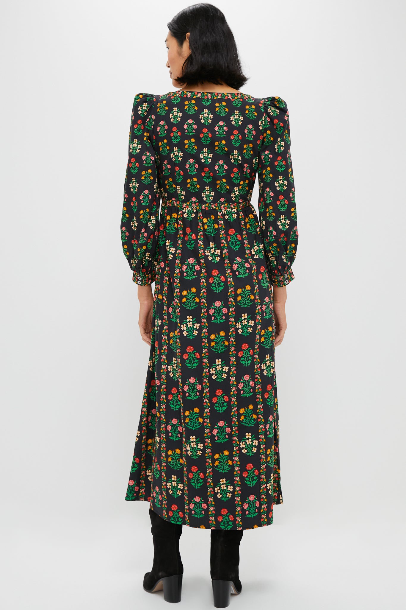 Rose Border Cornelia Dress-Get Girly