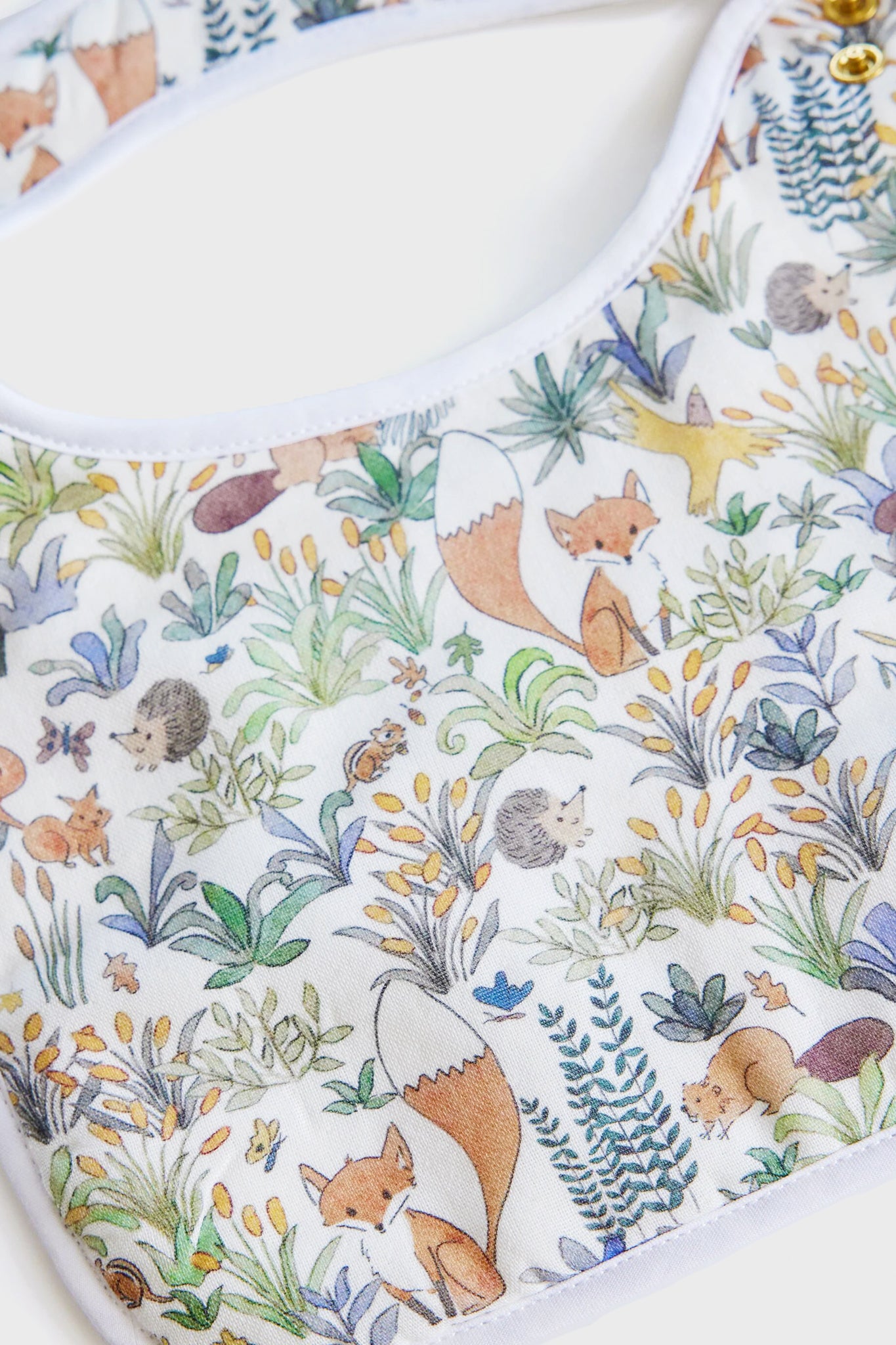 Foxy Forest Bib and Burb Cloth Set-Get Girly