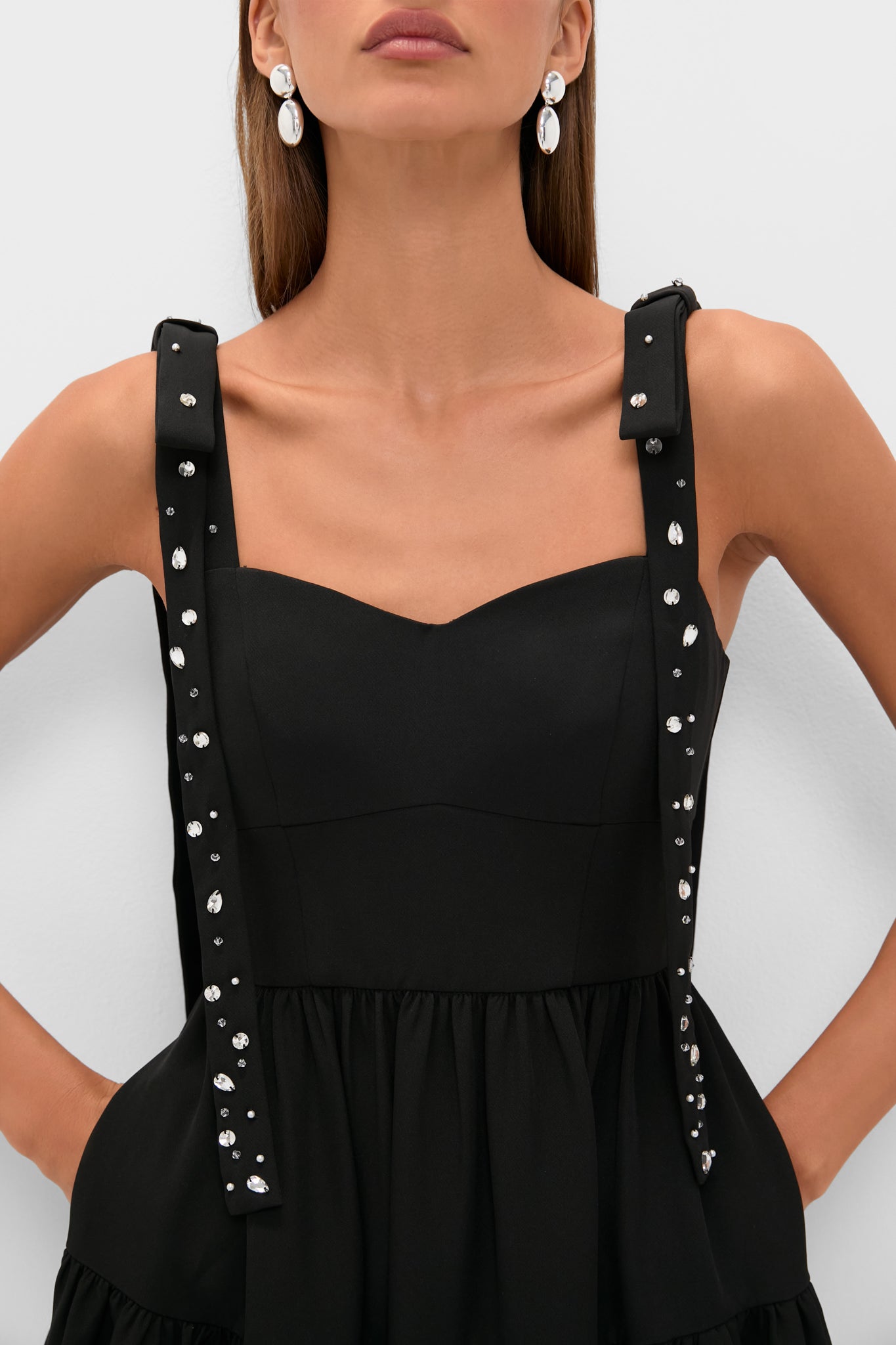 Black Embellished Agnes Maxi Dress-Get Girly