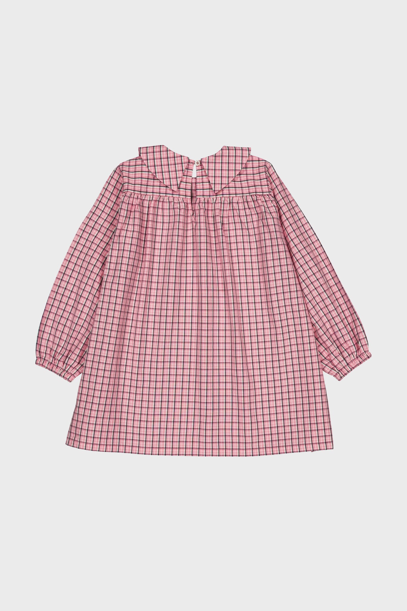 Pink Check Gatsby Dress-Get Girly