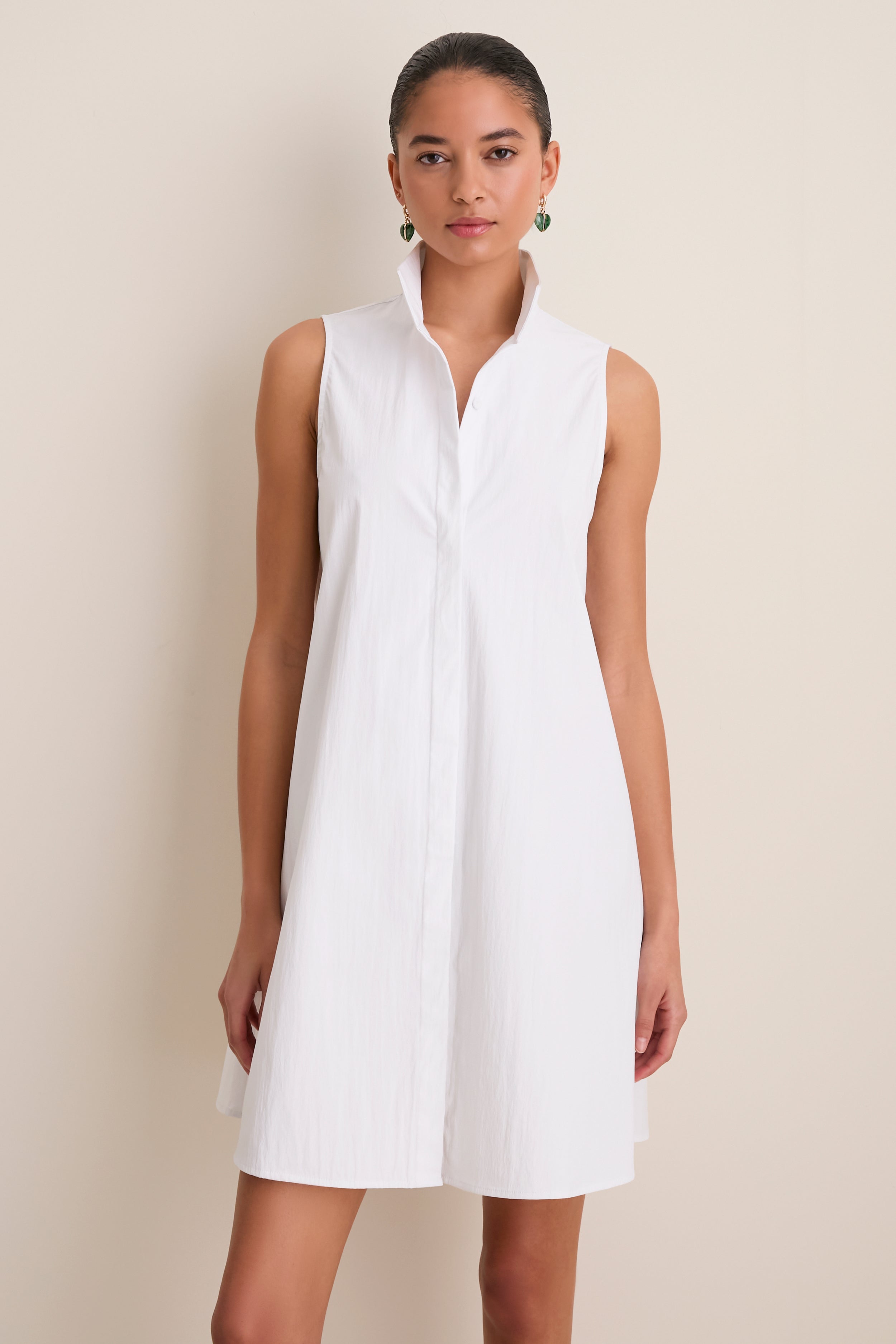 White Sleeveless Charlie Dress-Get Girly