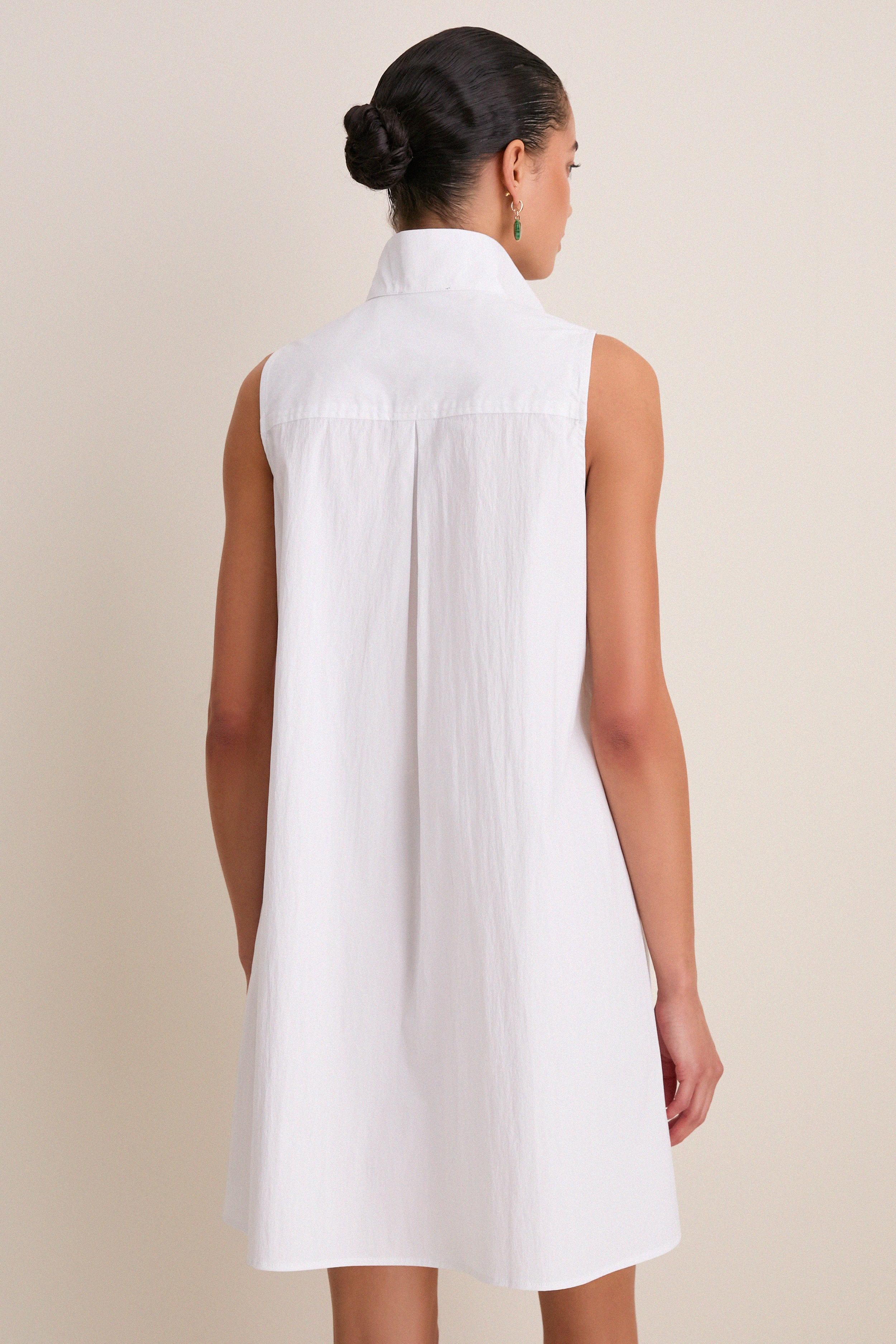 White Sleeveless Charlie Dress-Get Girly