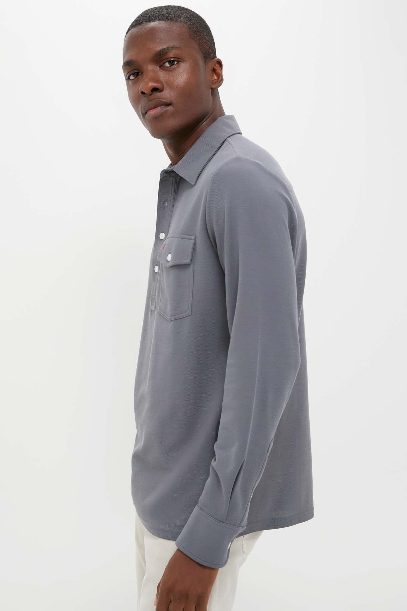 Blue Steel Long Sleeve Players Shirt-Get Girly