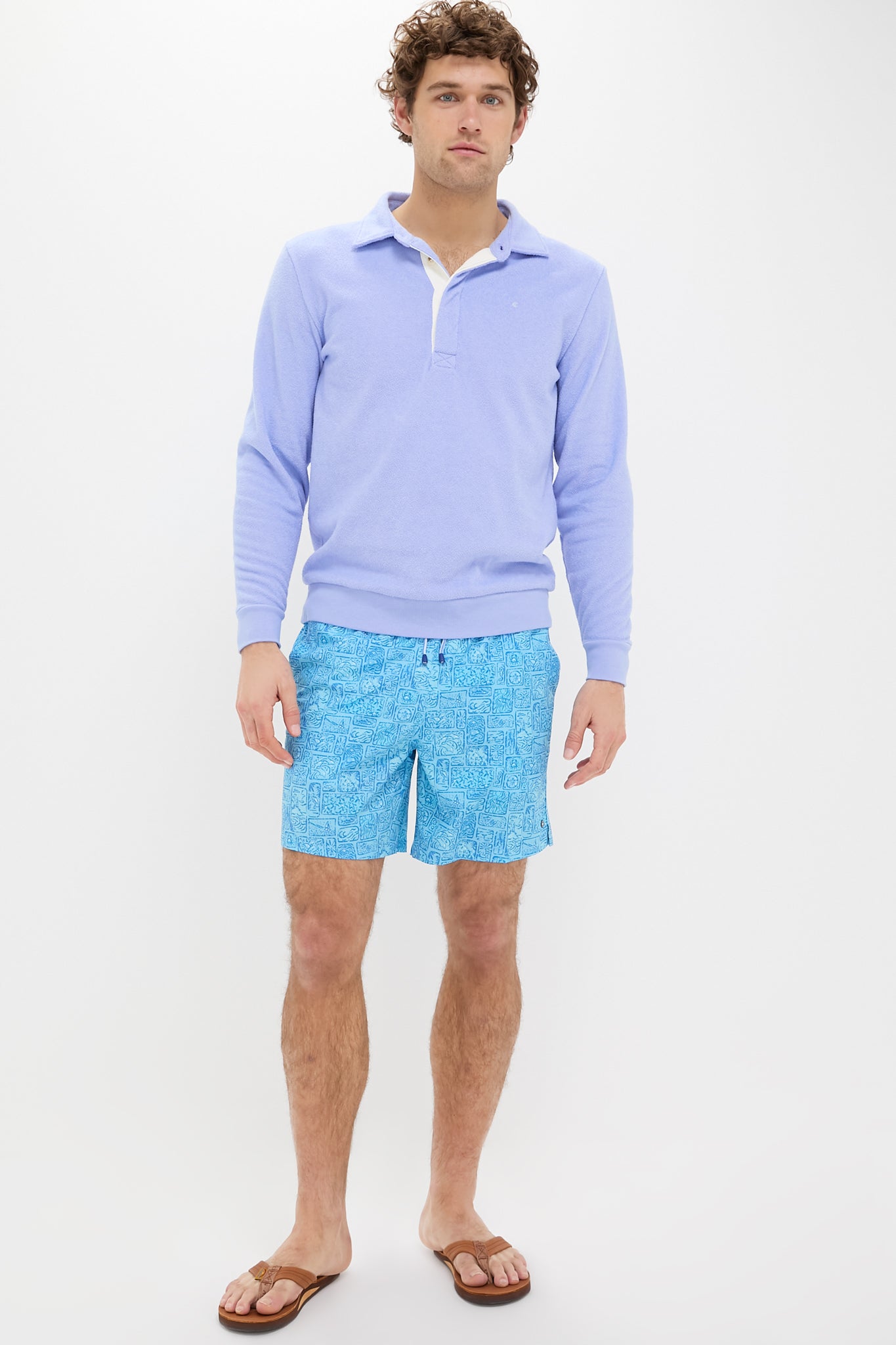 Big Chill Terry Collared Sweatshirt-Get Girly