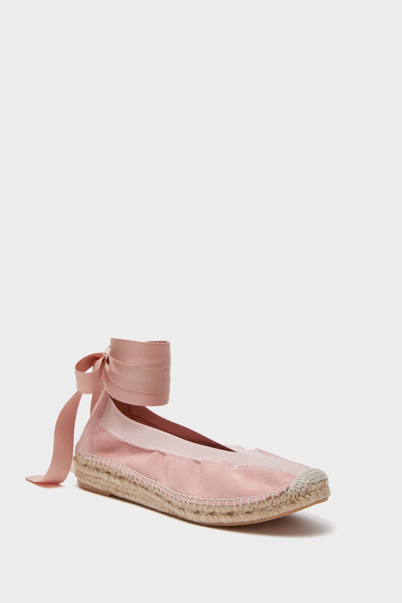 Ballet Pink Suede Jade Flats-Get Girly