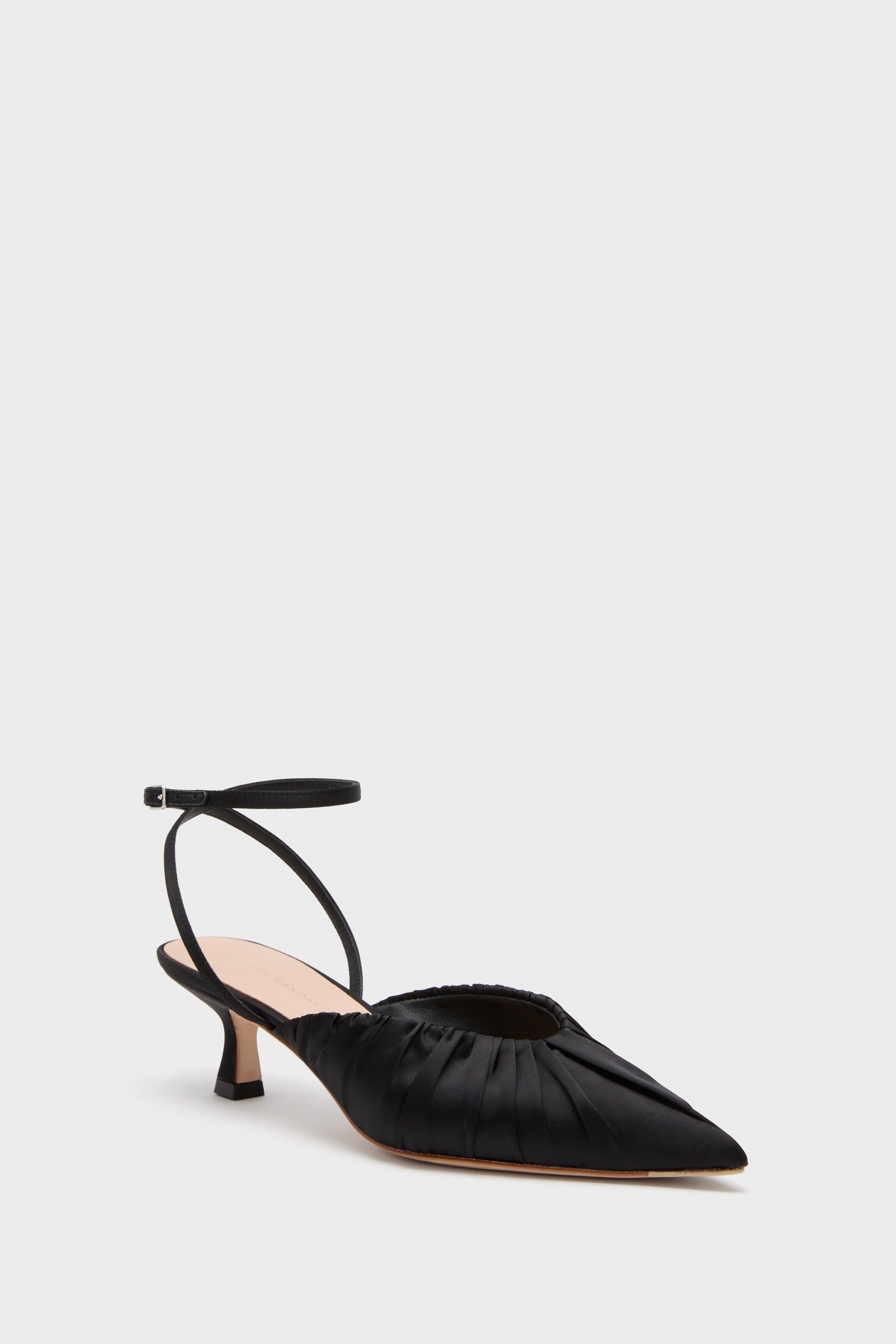 Black Satin Rio Heels-Get Girly