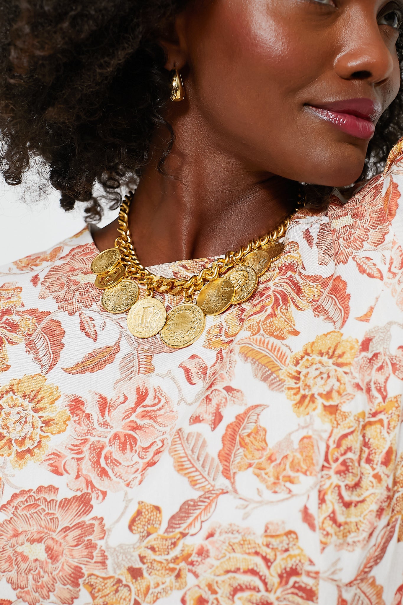 24K Gold Plated Coin Necklace-Get Girly