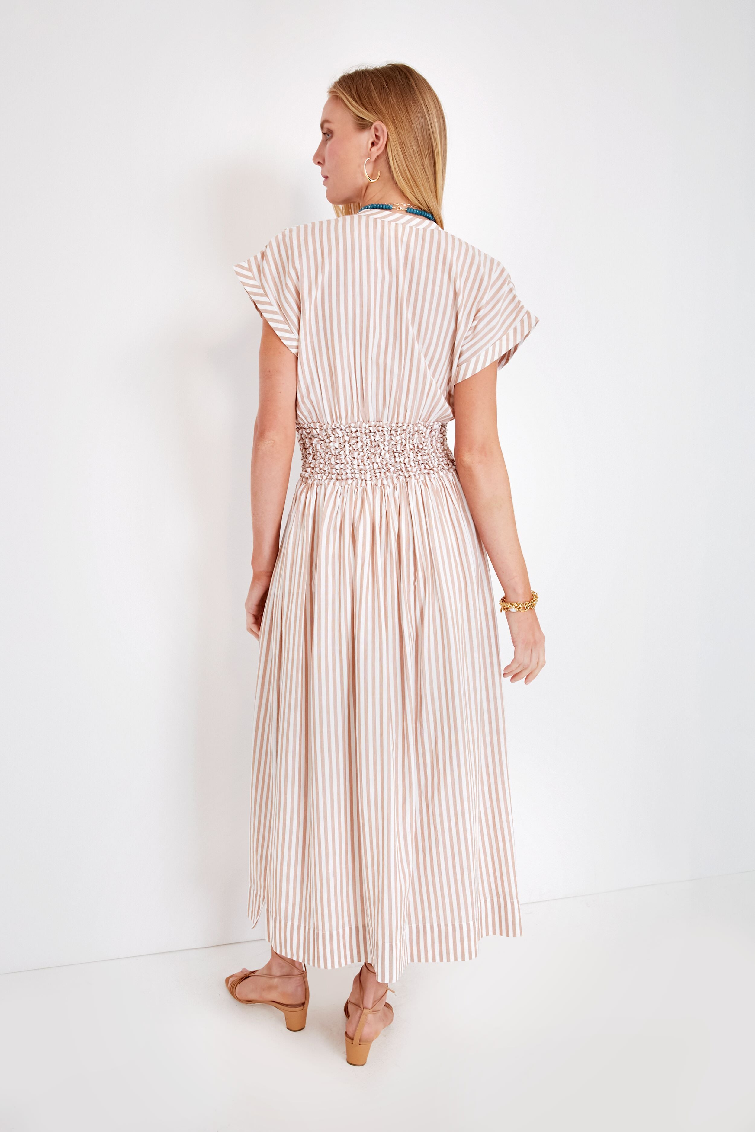 Bronze Stripe Granada Dress-Get Girly