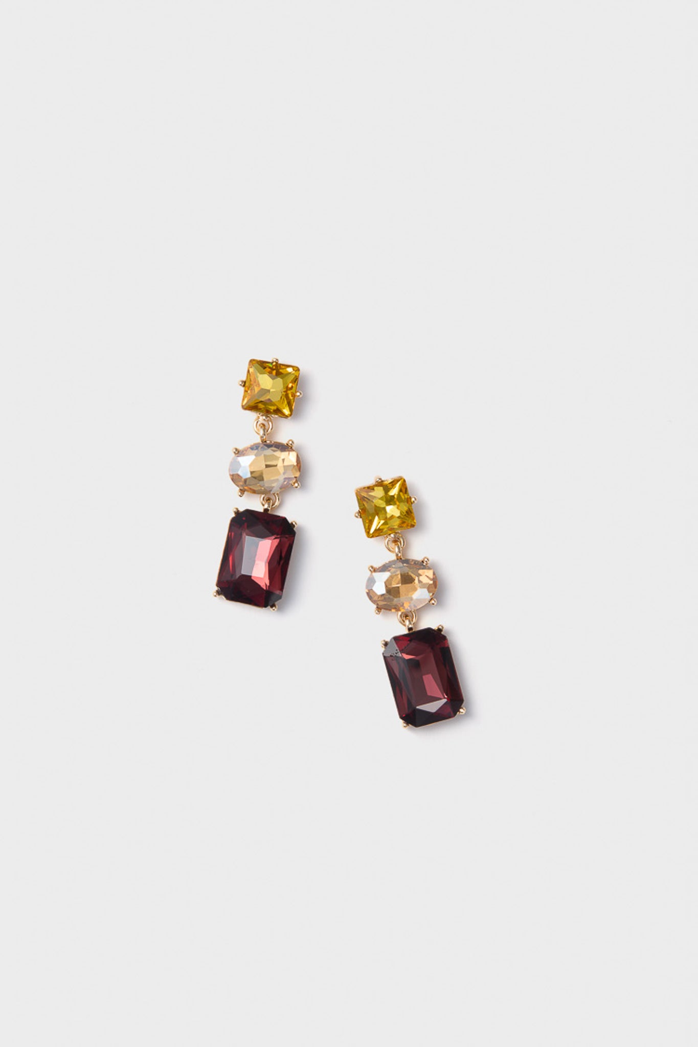Wine Allie Earrings-Get Girly