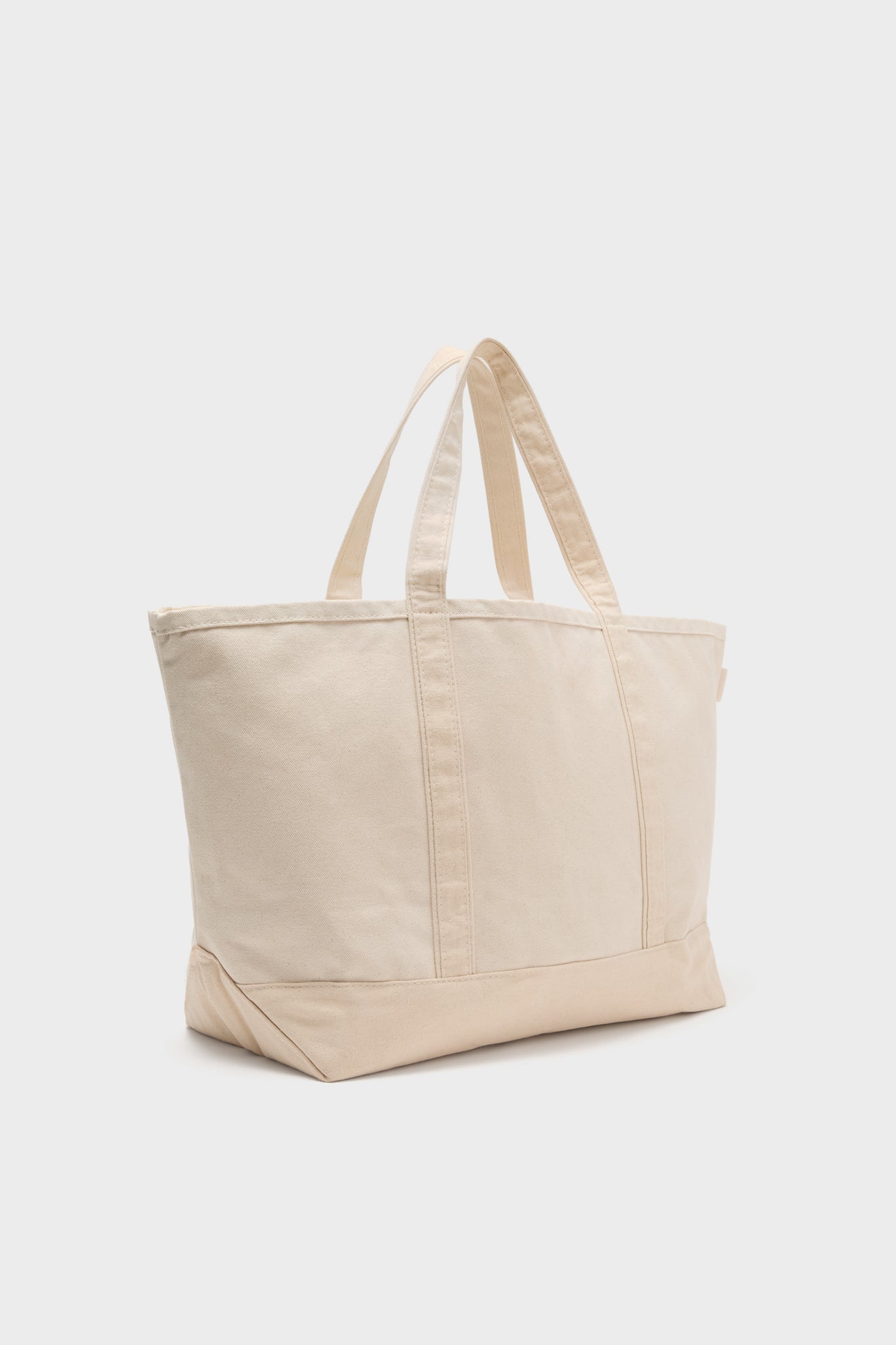 Natural Large Canvas Tote-Get Girly