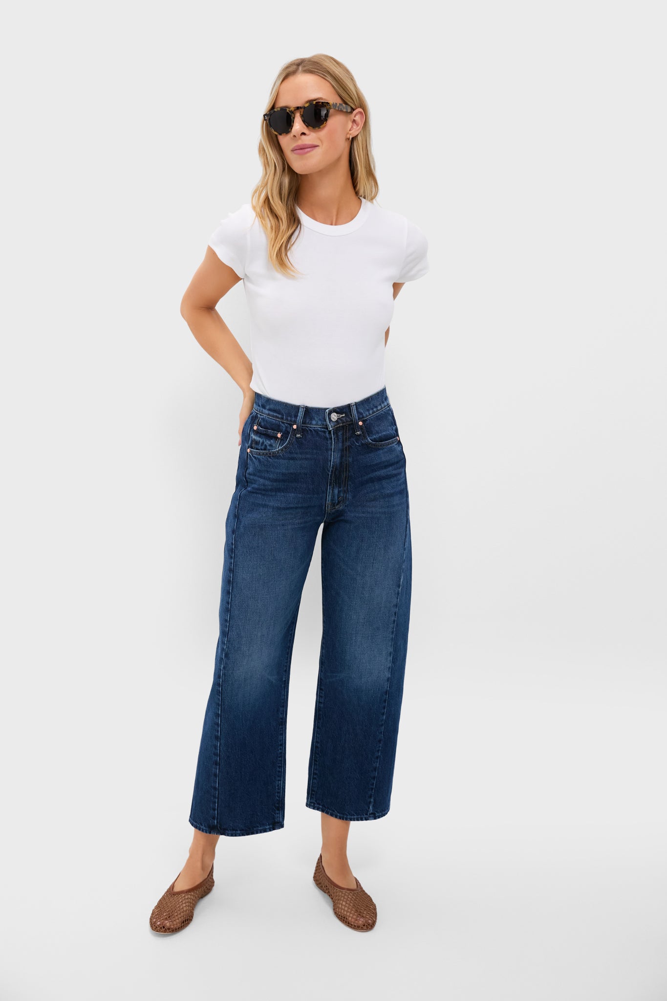 White Nando Slim Fit Tee-Get Girly