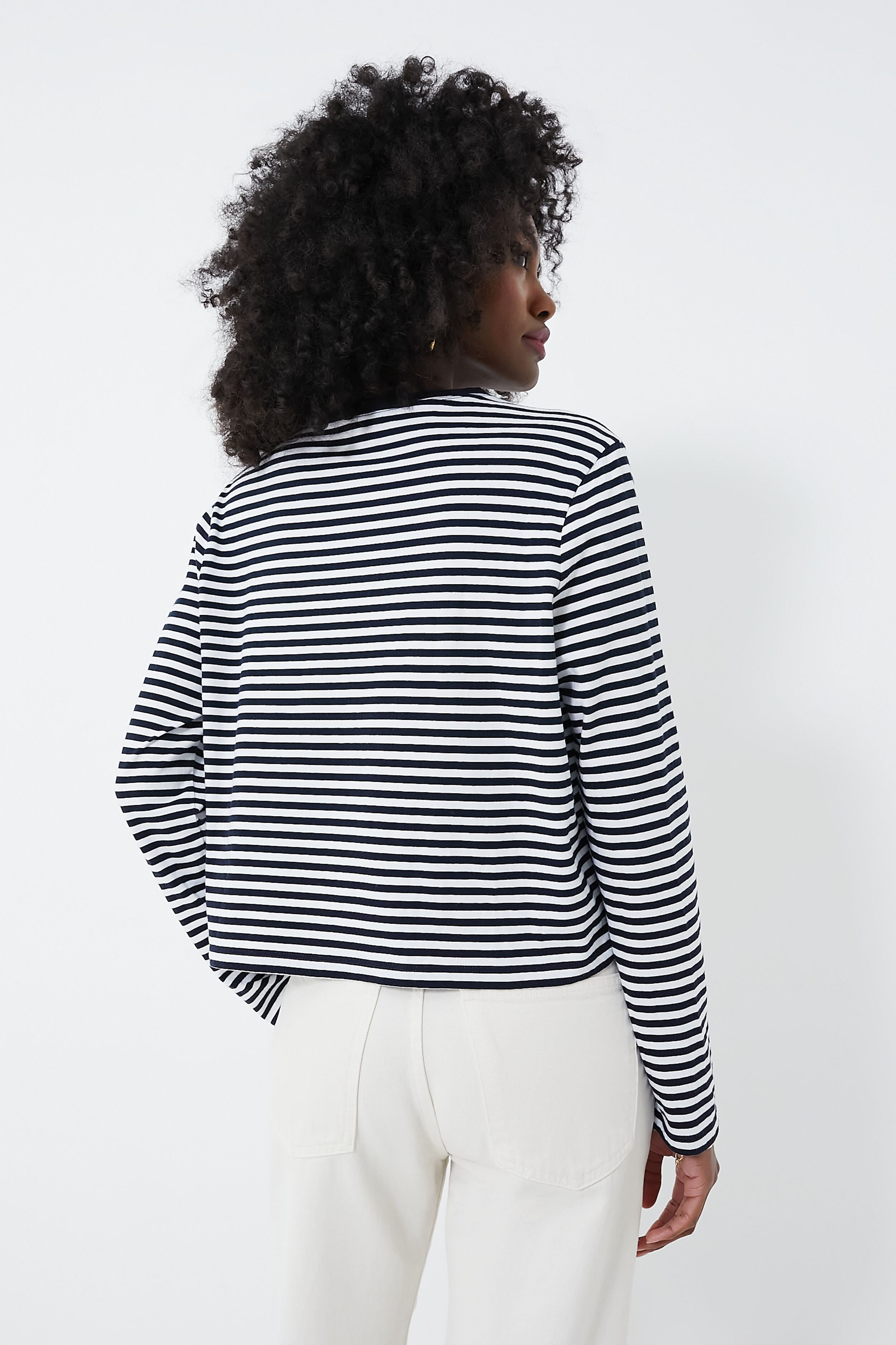 The Navy and White Venice Tee-Get Girly