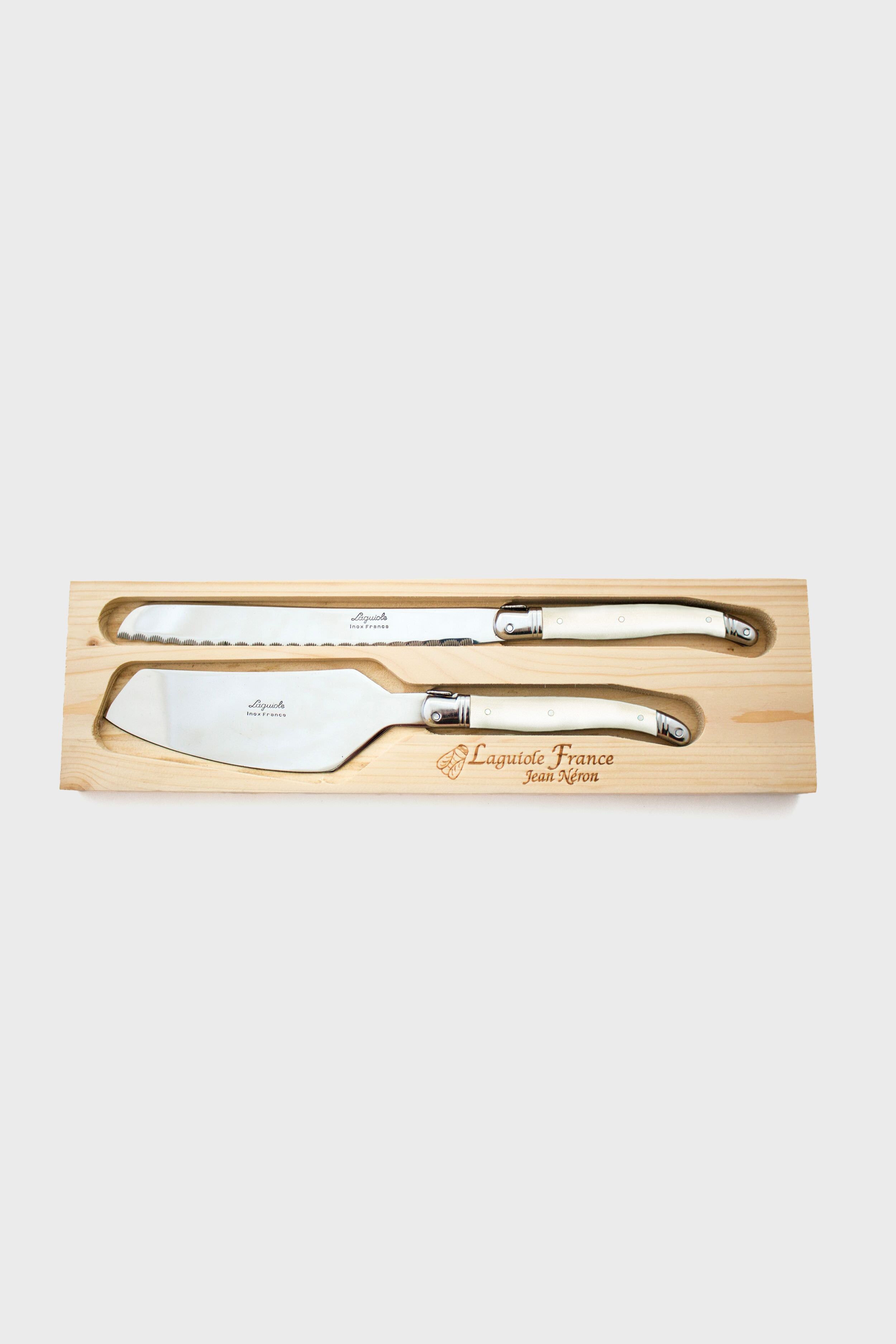 Cake Set Ivory Cake Slicer and Bread Knife-Get Girly