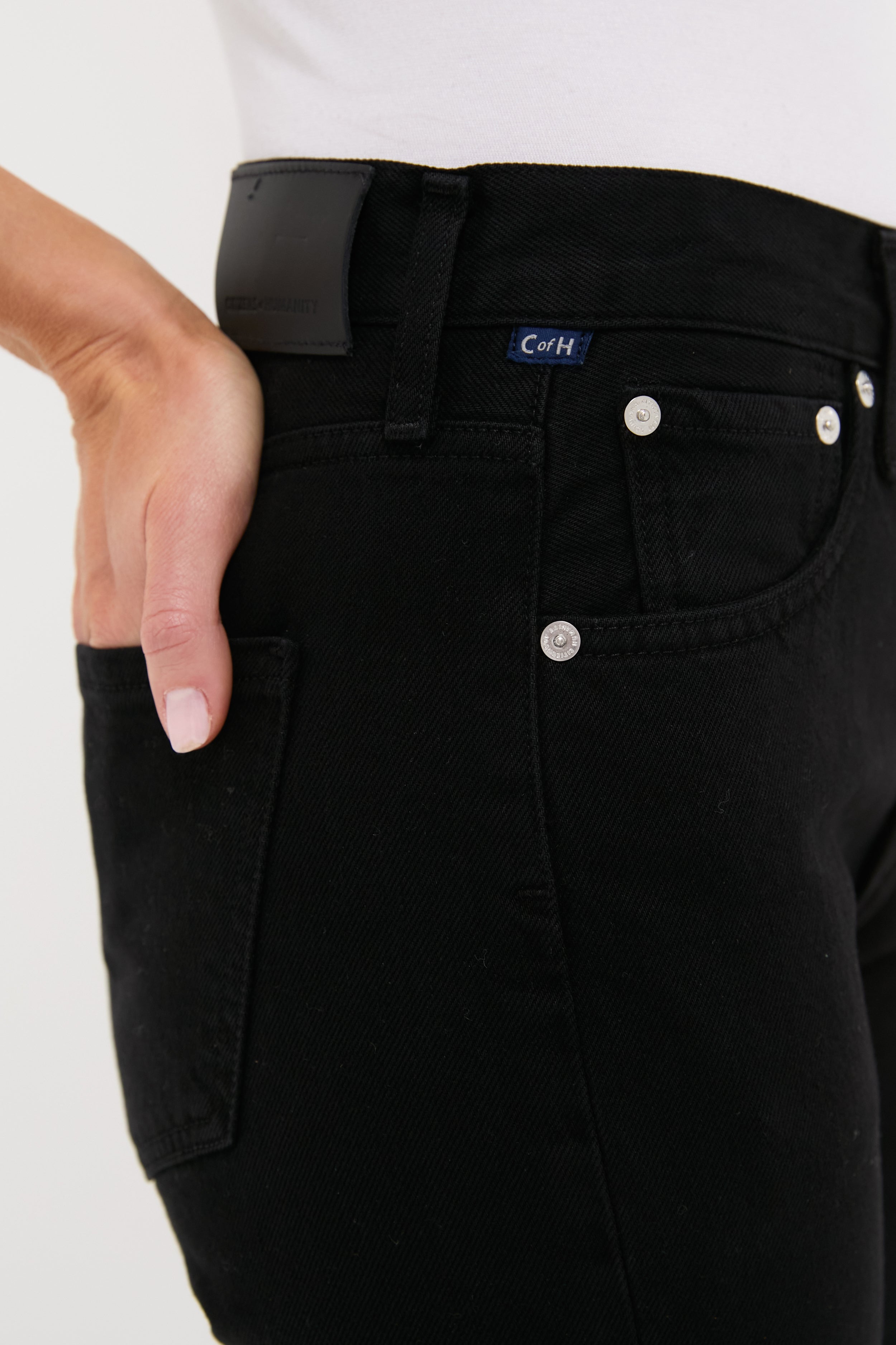 Solid Black Blaine Jean-Get Girly