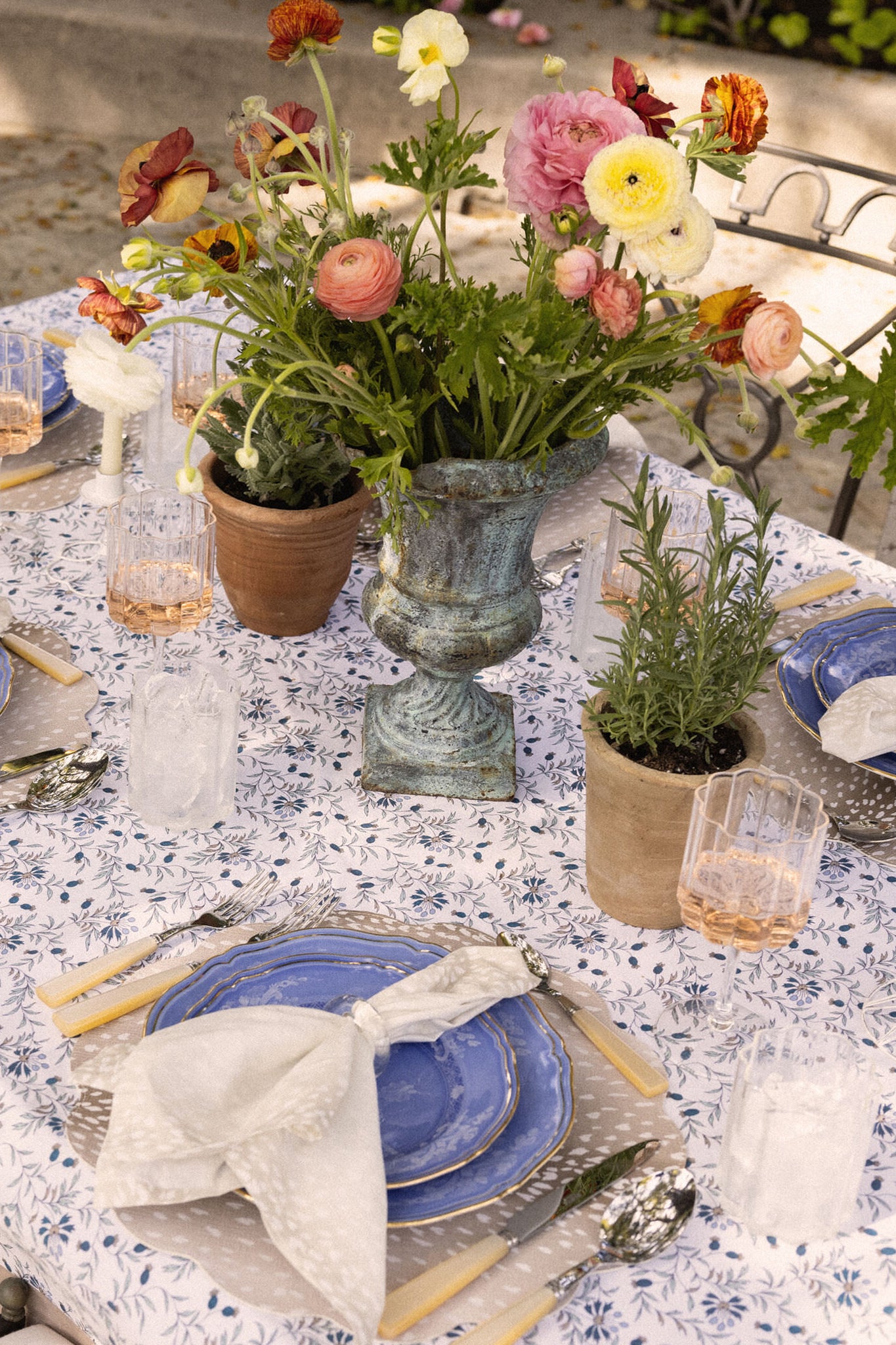 Tofino Botanical and Antelope Wipeable Placemats Set of 4-Get Girly
