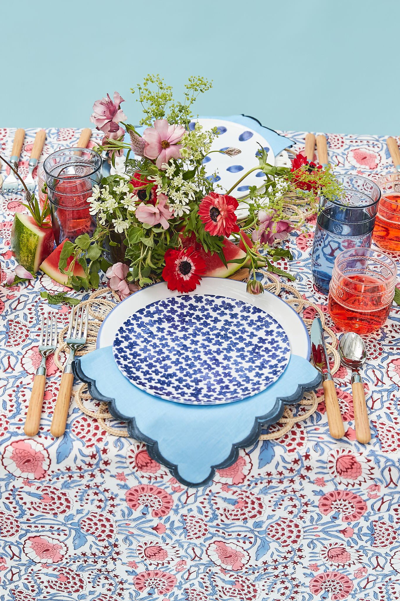 Albero Oak Five-Piece Place Setting-Get Girly