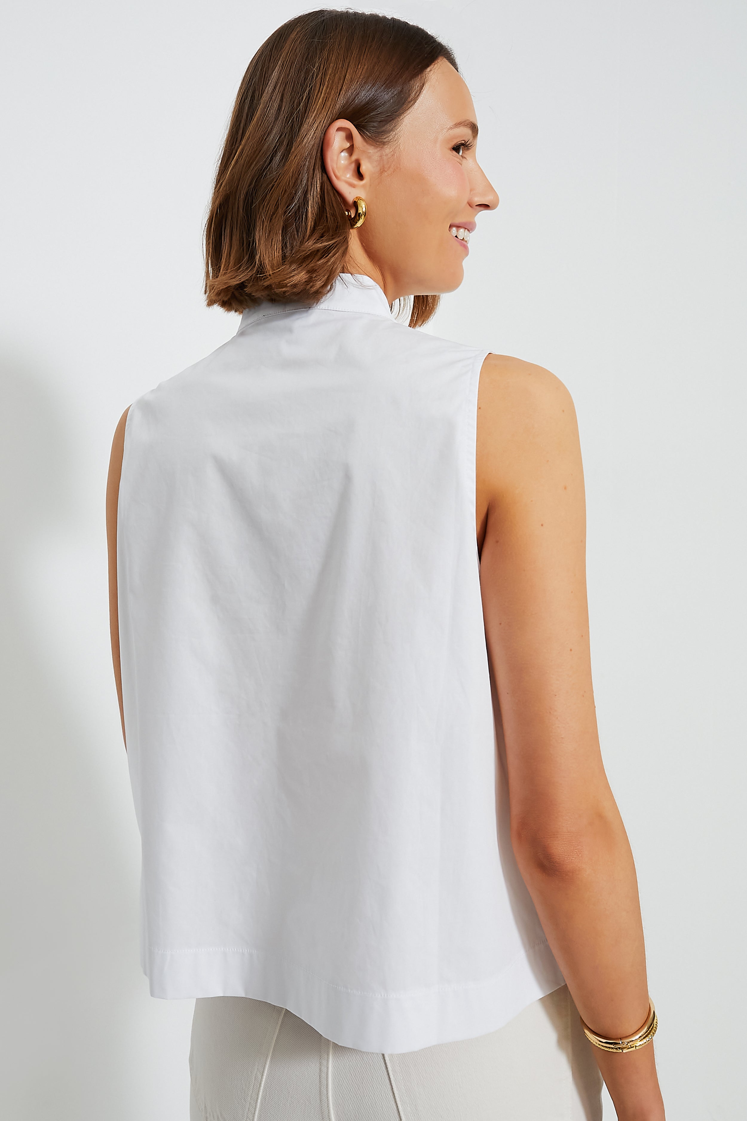 White Sleeveless Celeste Top-Get Girly