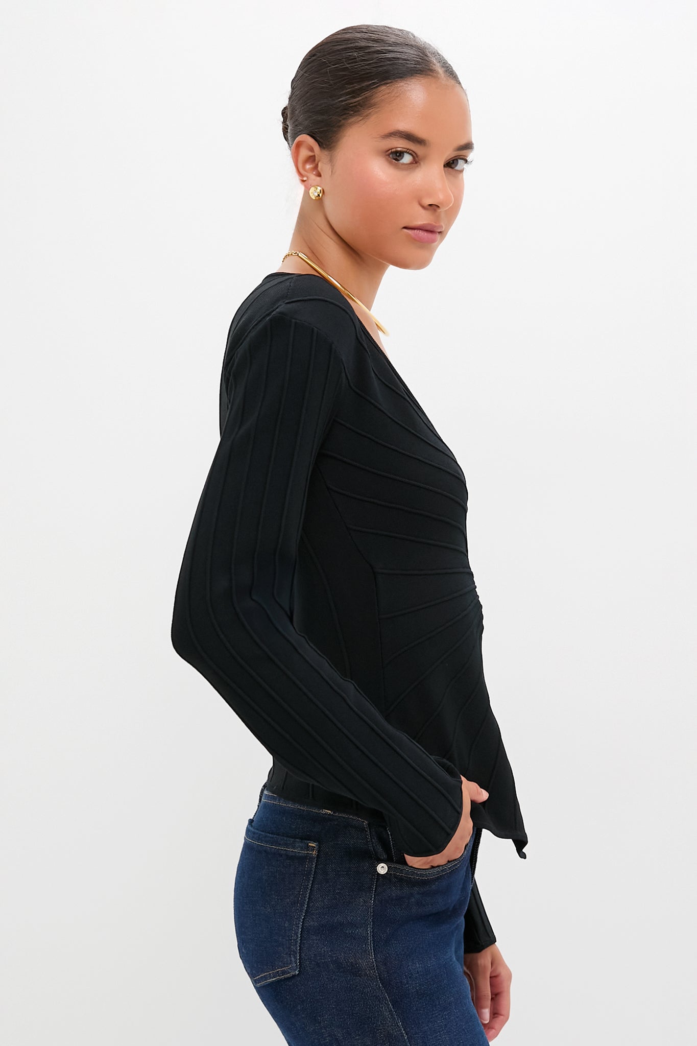 Black Collette Top-Get Girly