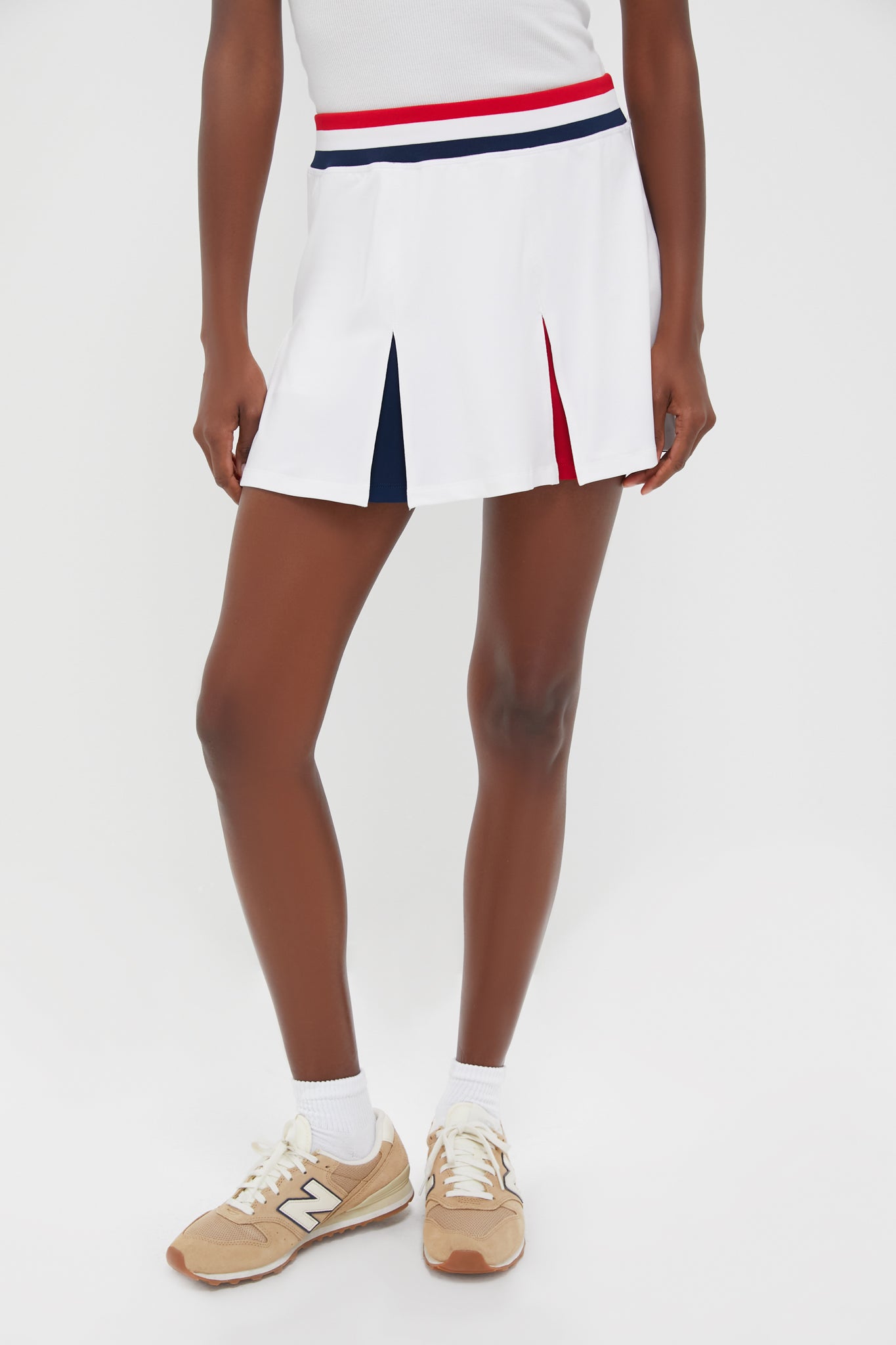 Americana 14 Inch Performance Stretch Woven Carly Tennis Skirt-Get Girly