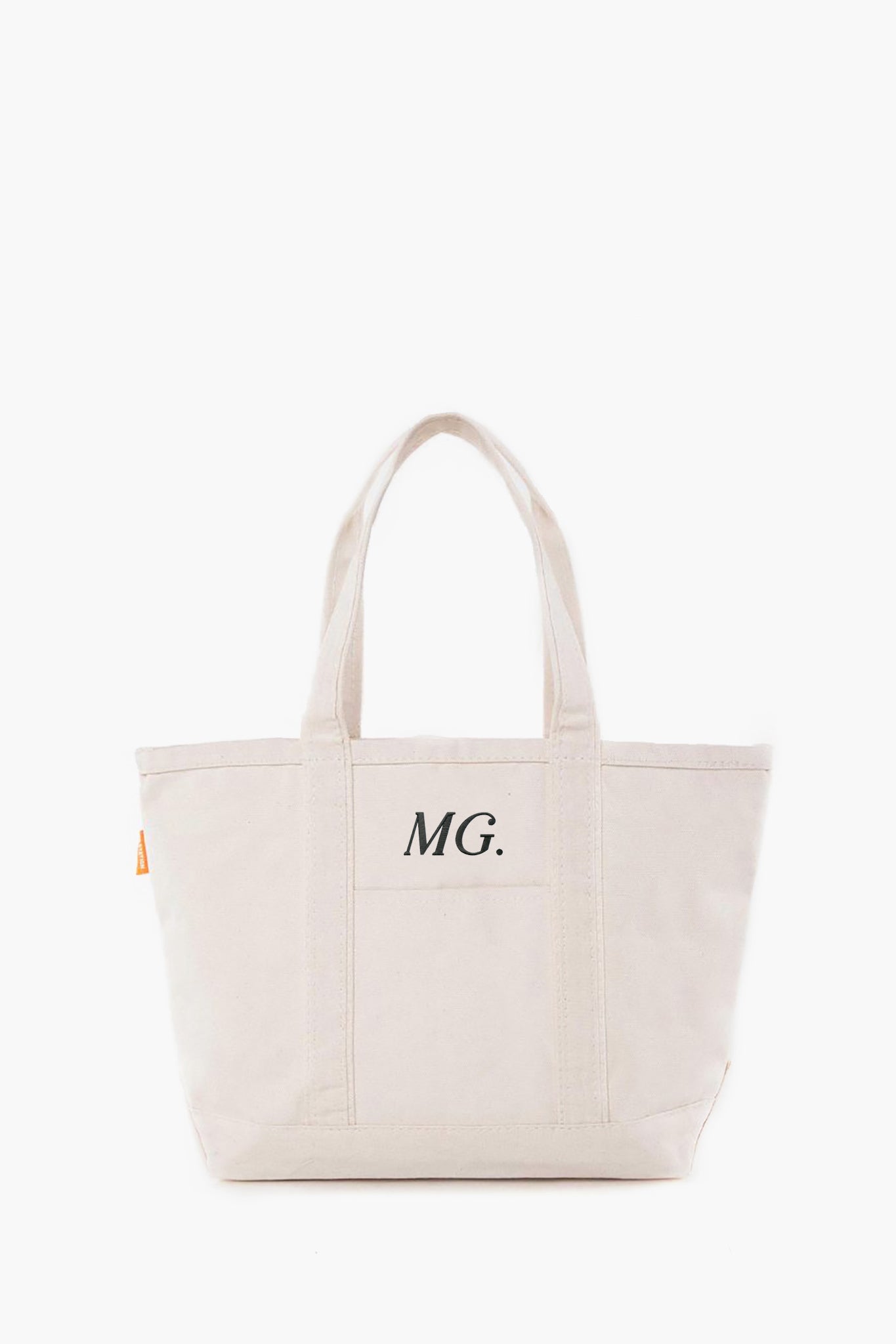 Natural Medium Canvas Tote-Get Girly