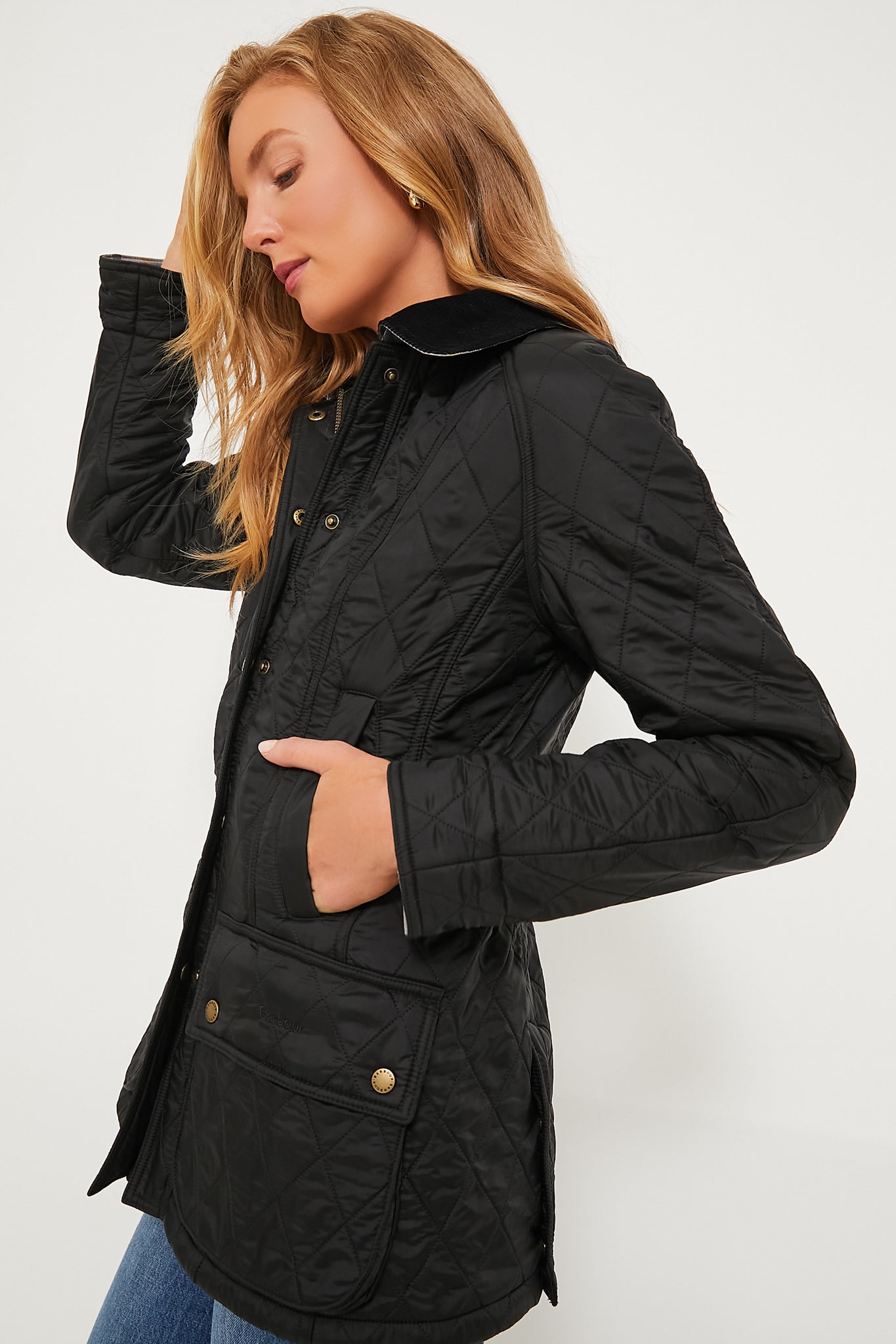 Black Beadnell Polarquilt Jacket-Get Girly