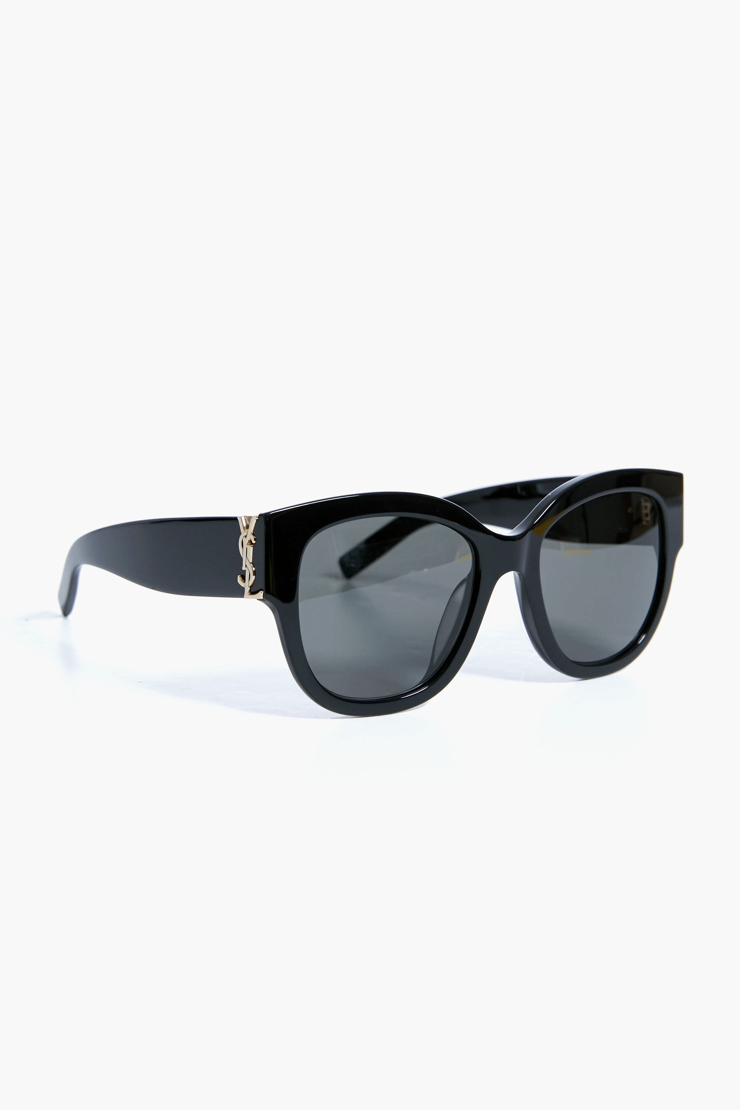 Black and Gold Square Sunglasses-Get Girly
