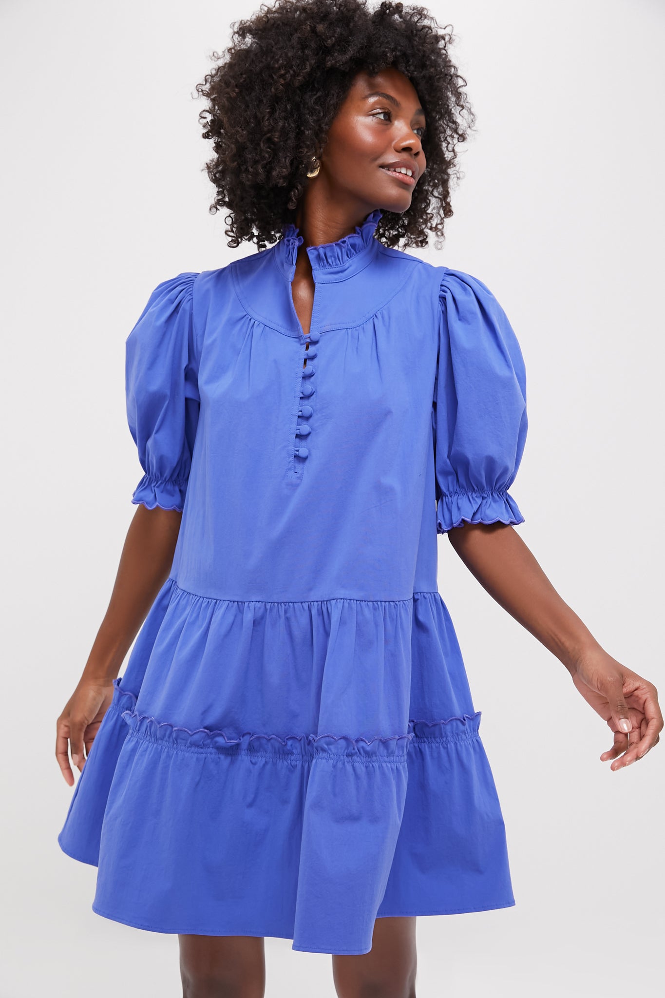 Azure Blue Selena Mini Dress-Get Girly