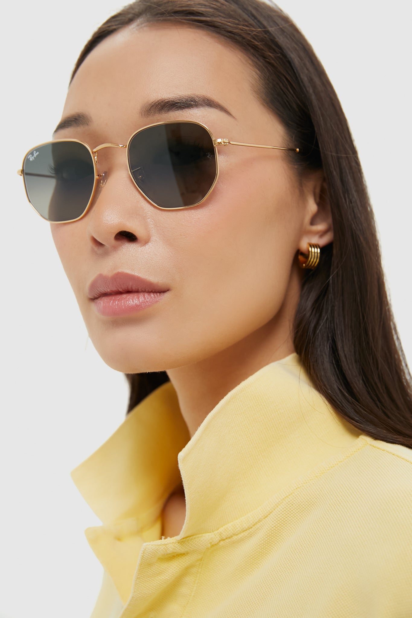 Arista Hexagonal Sunglasses-Get Girly