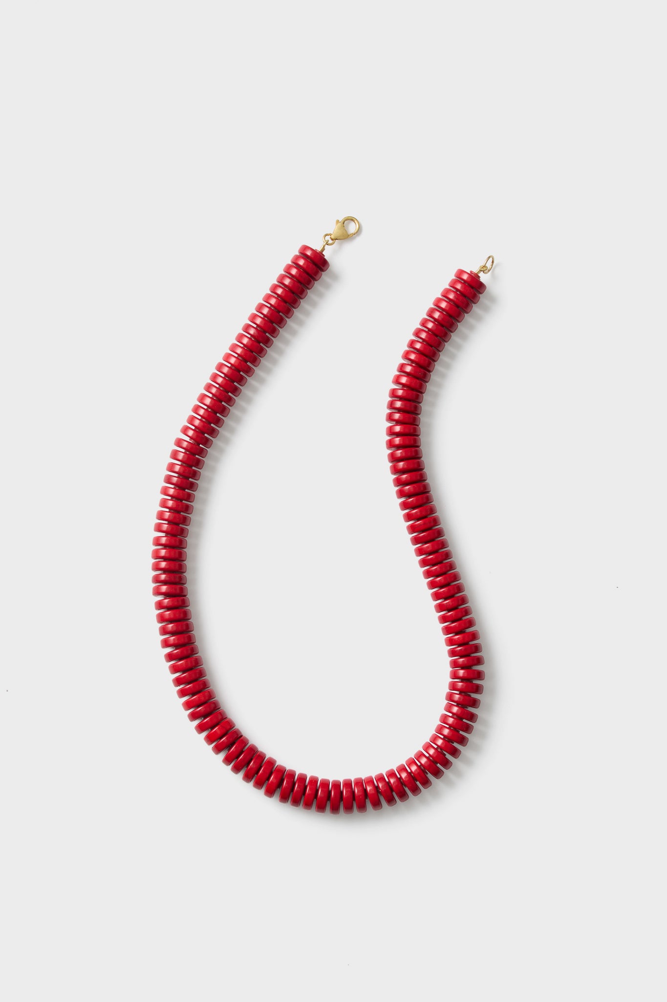 Barrell Red Statement Necklace-Get Girly