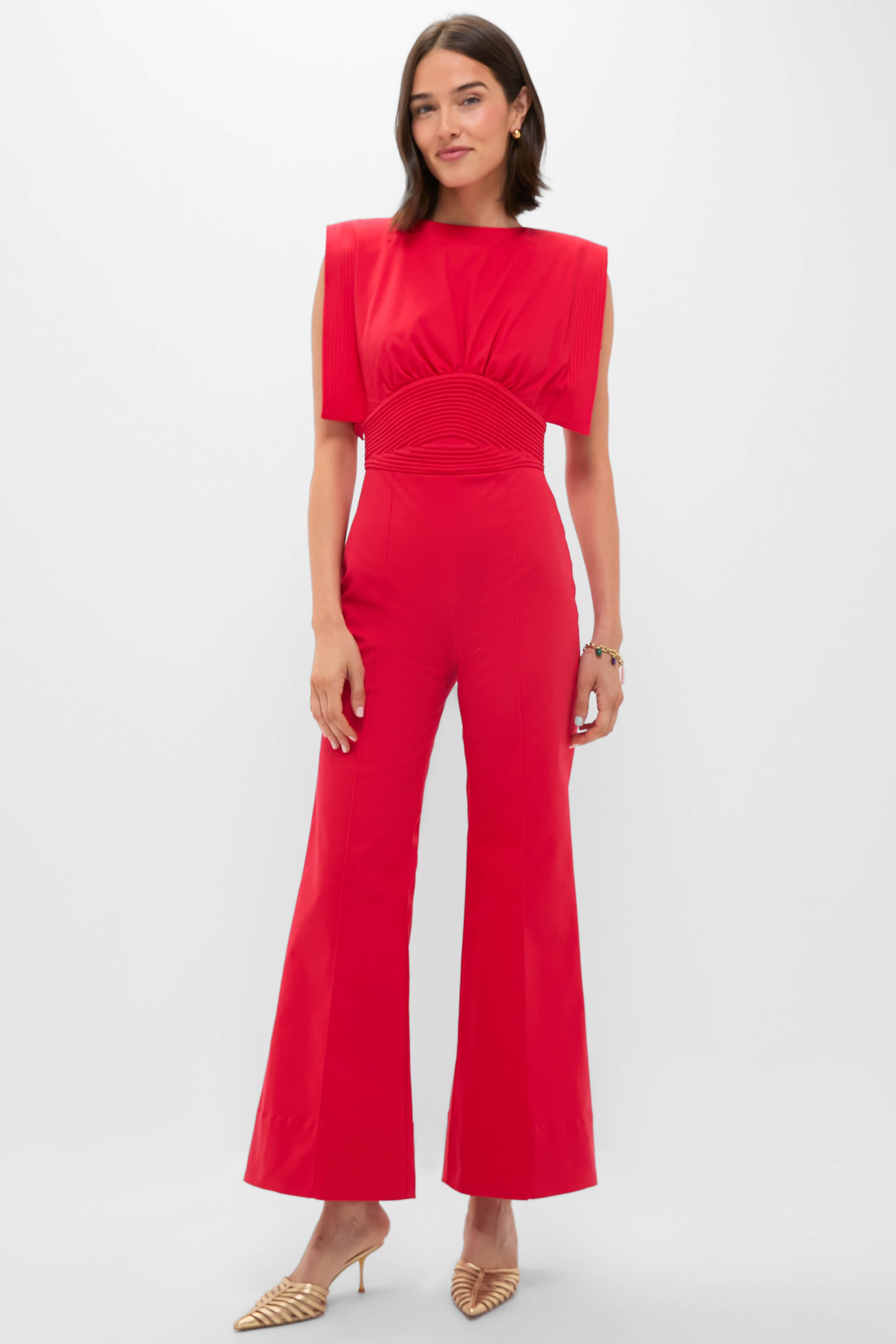 Red Lienzo Abierto Jumpsuit-Get Girly