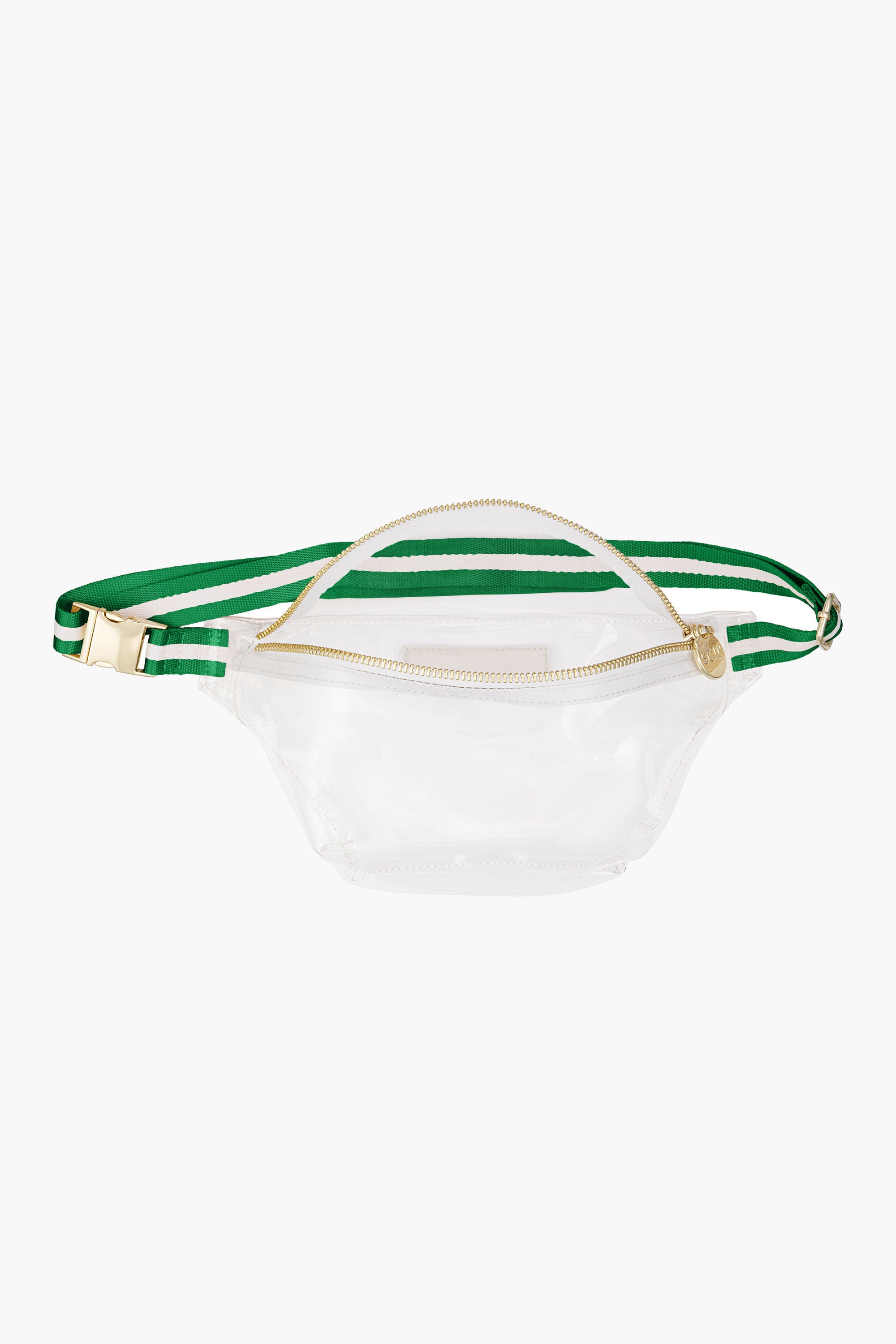 Green and White Stadium Clear Fanny Pack-Get Girly