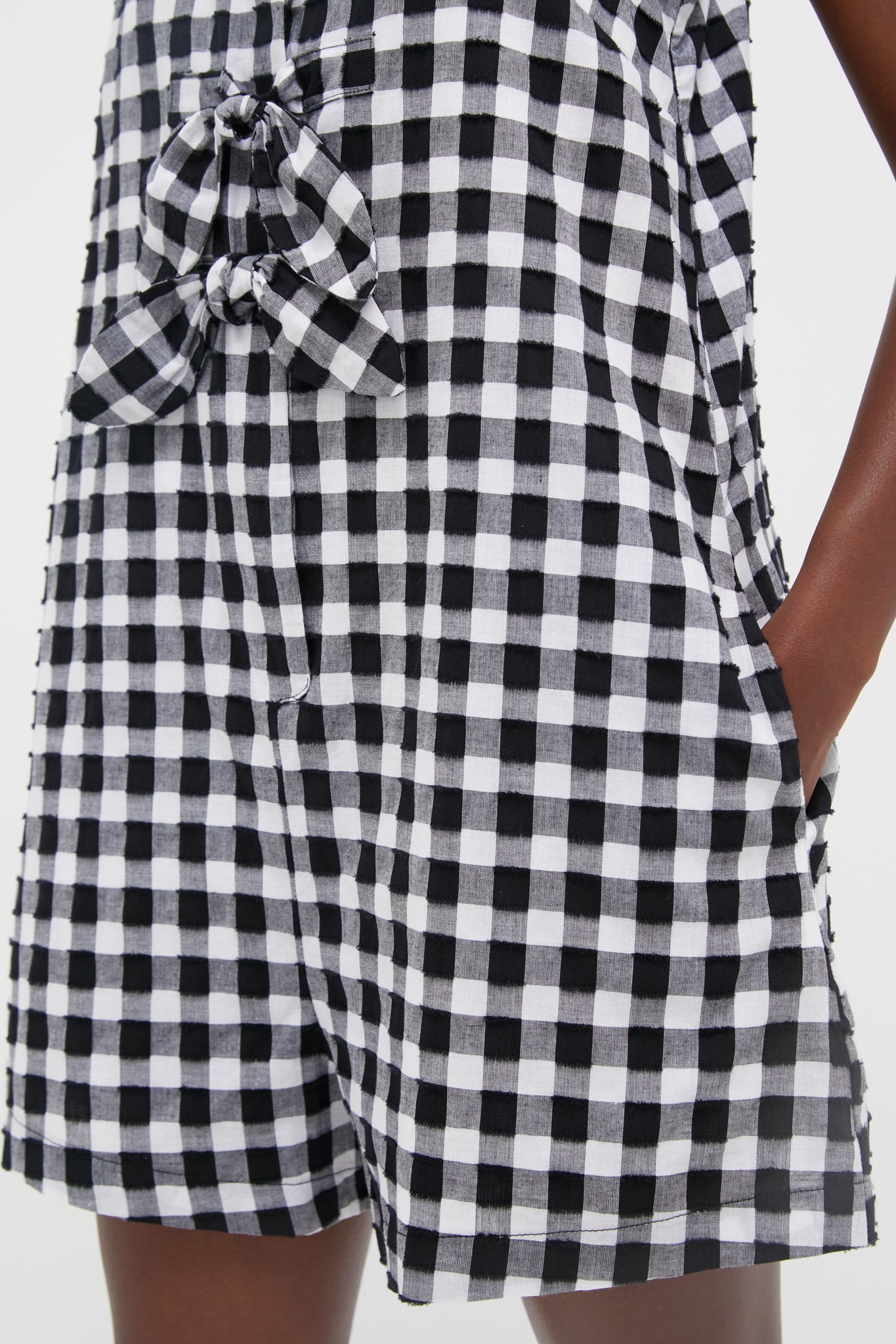 Black Gingham Myla Romper-Get Girly