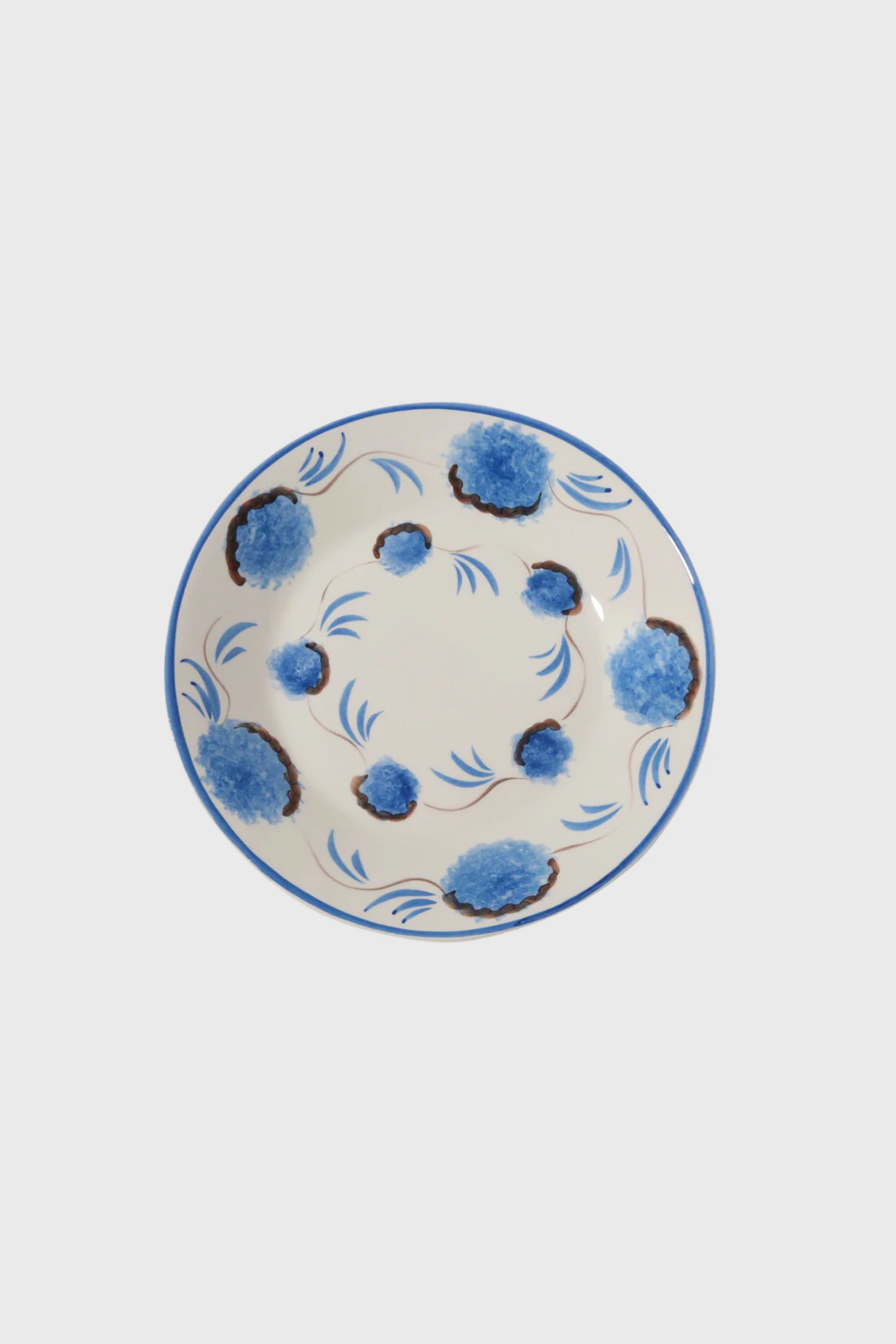 Blue Flower Dessert Plate-Get Girly