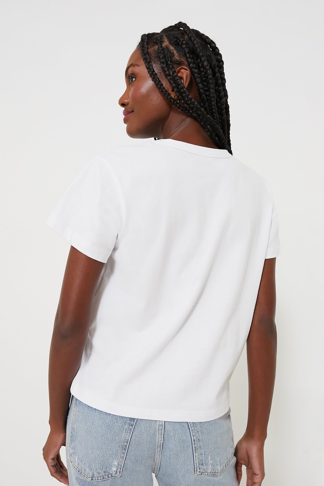 White Margo Tee-Get Girly