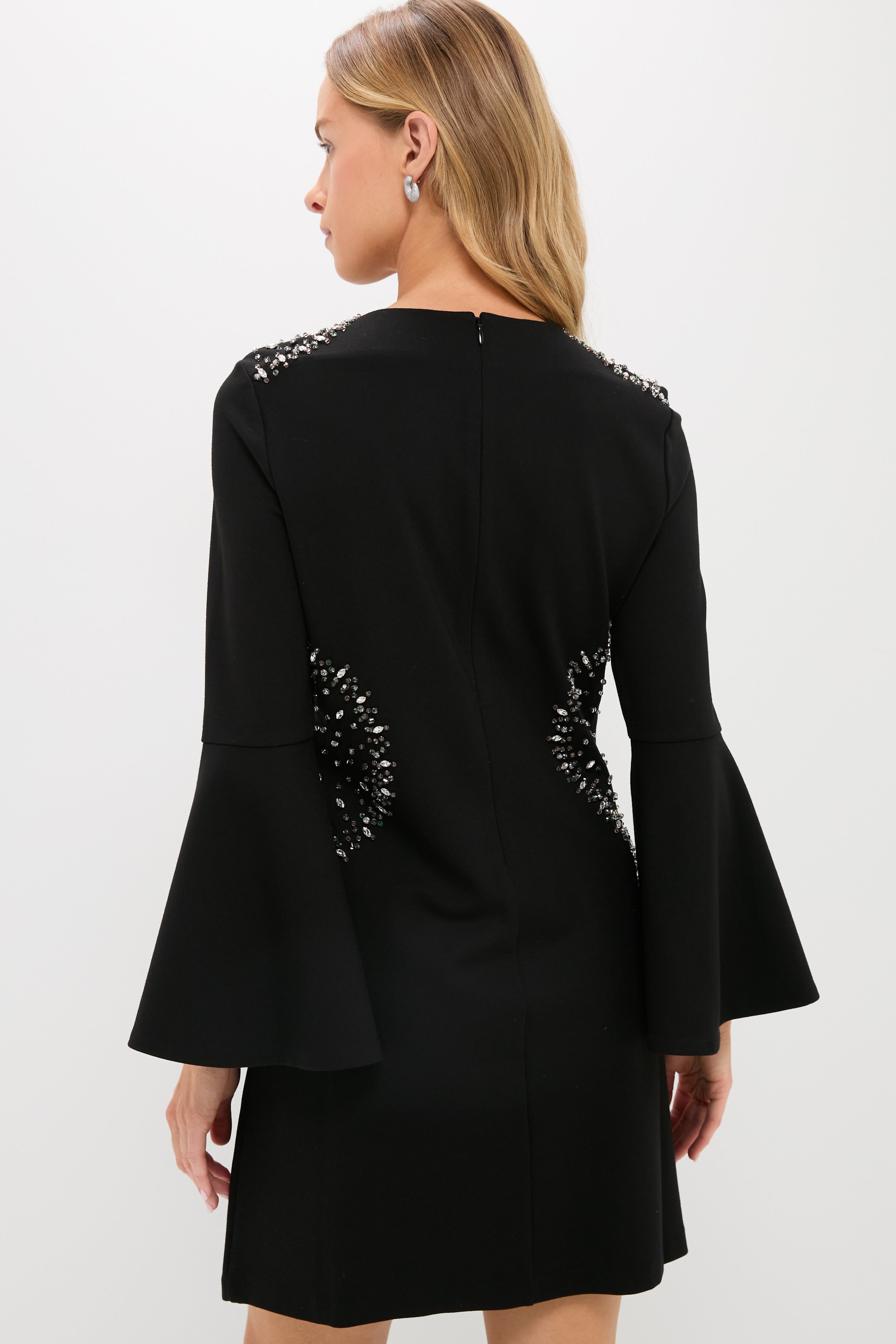 Black Embellished Farrow Dress-Get Girly