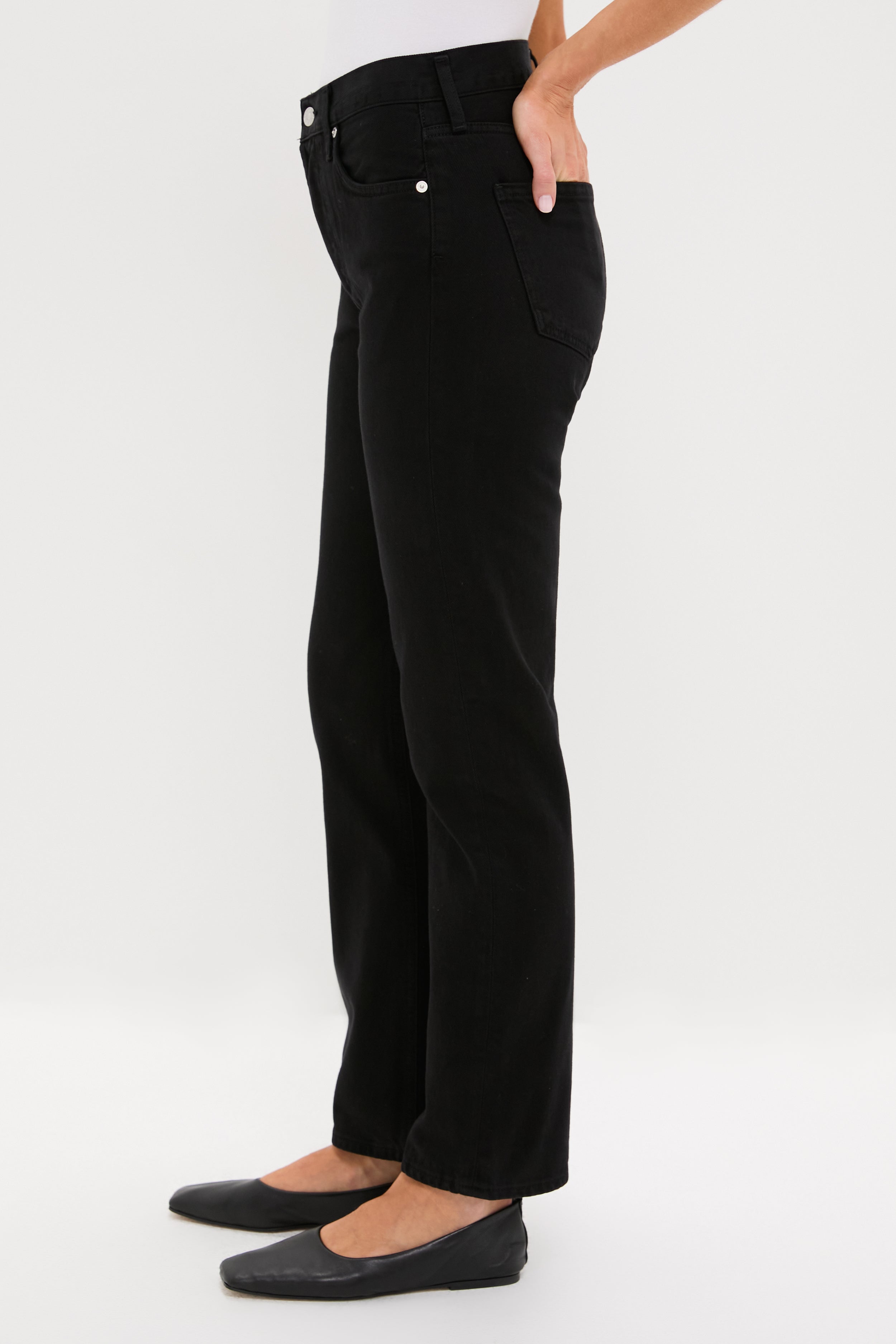 Solid Black Blaine Jean-Get Girly