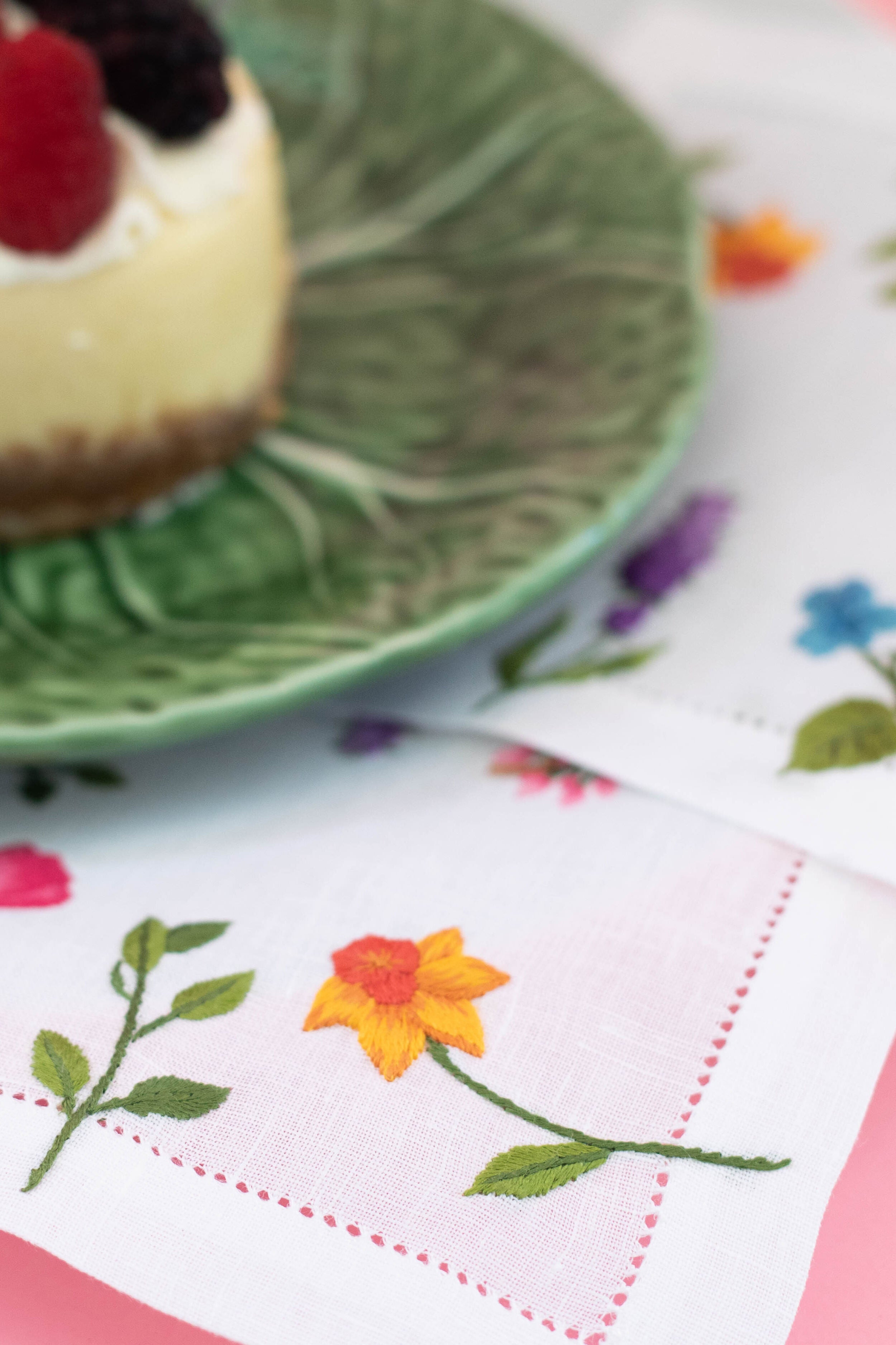 Multi Floral Cocktail Napkins Set of 4-Get Girly